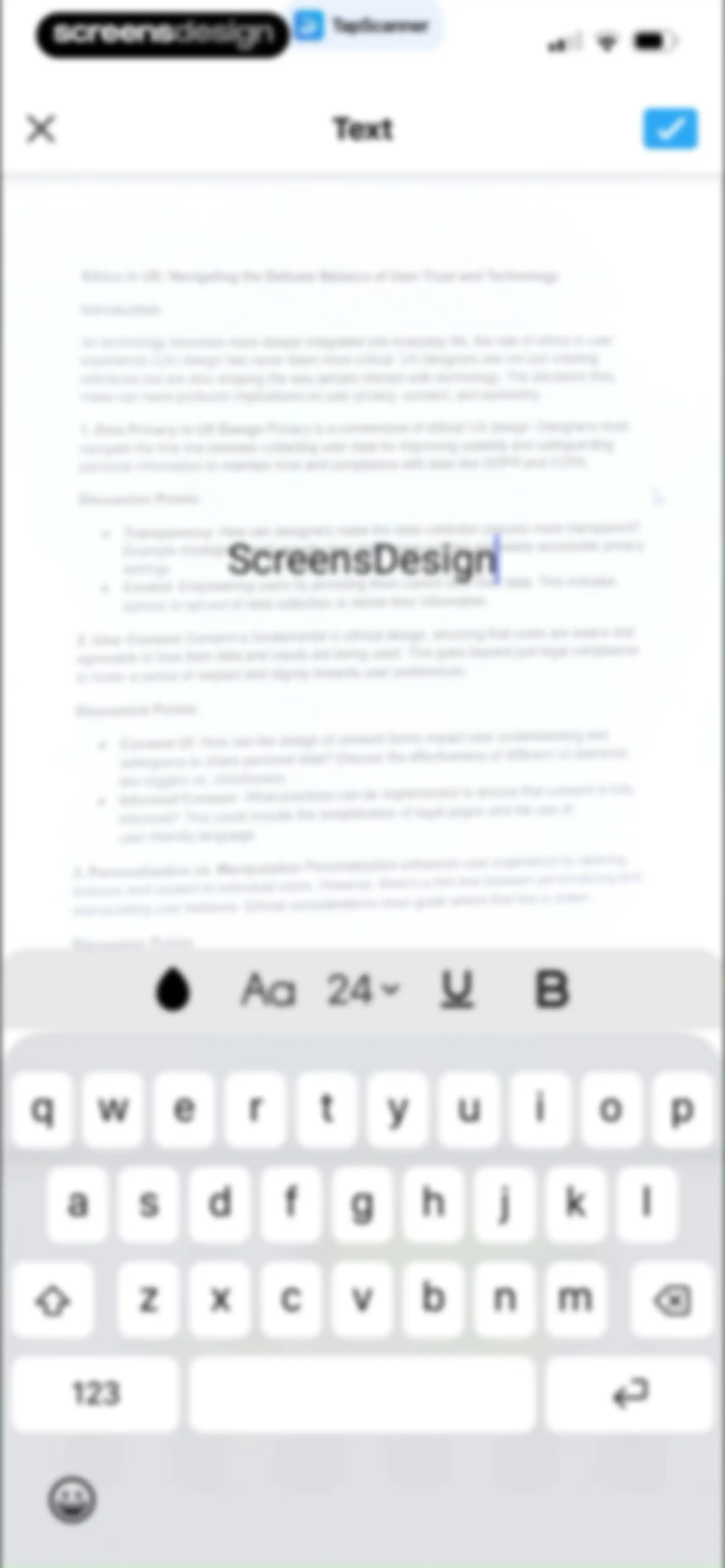 PDF Scanner App: TapScanner screen 33