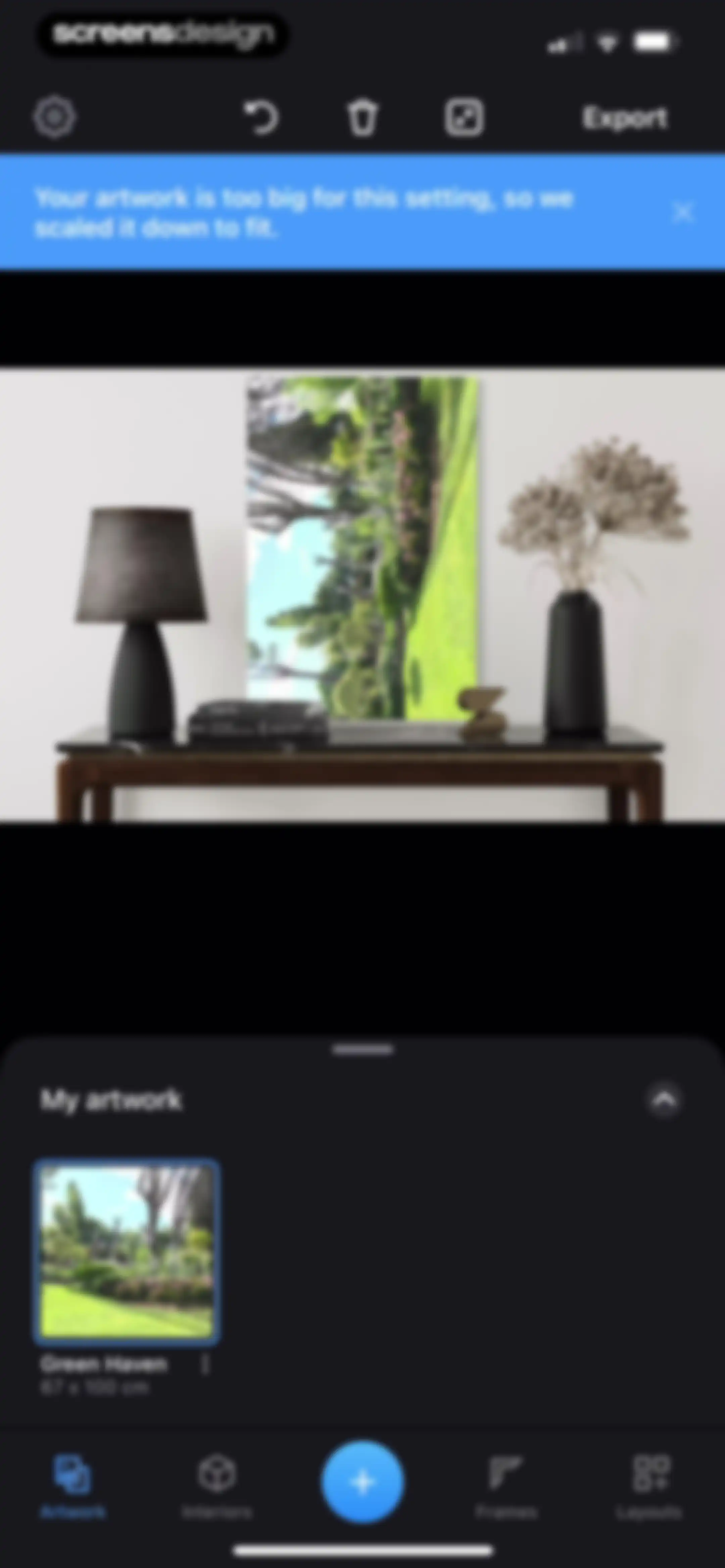 Smartist: Art Preview on Wall screen 40
