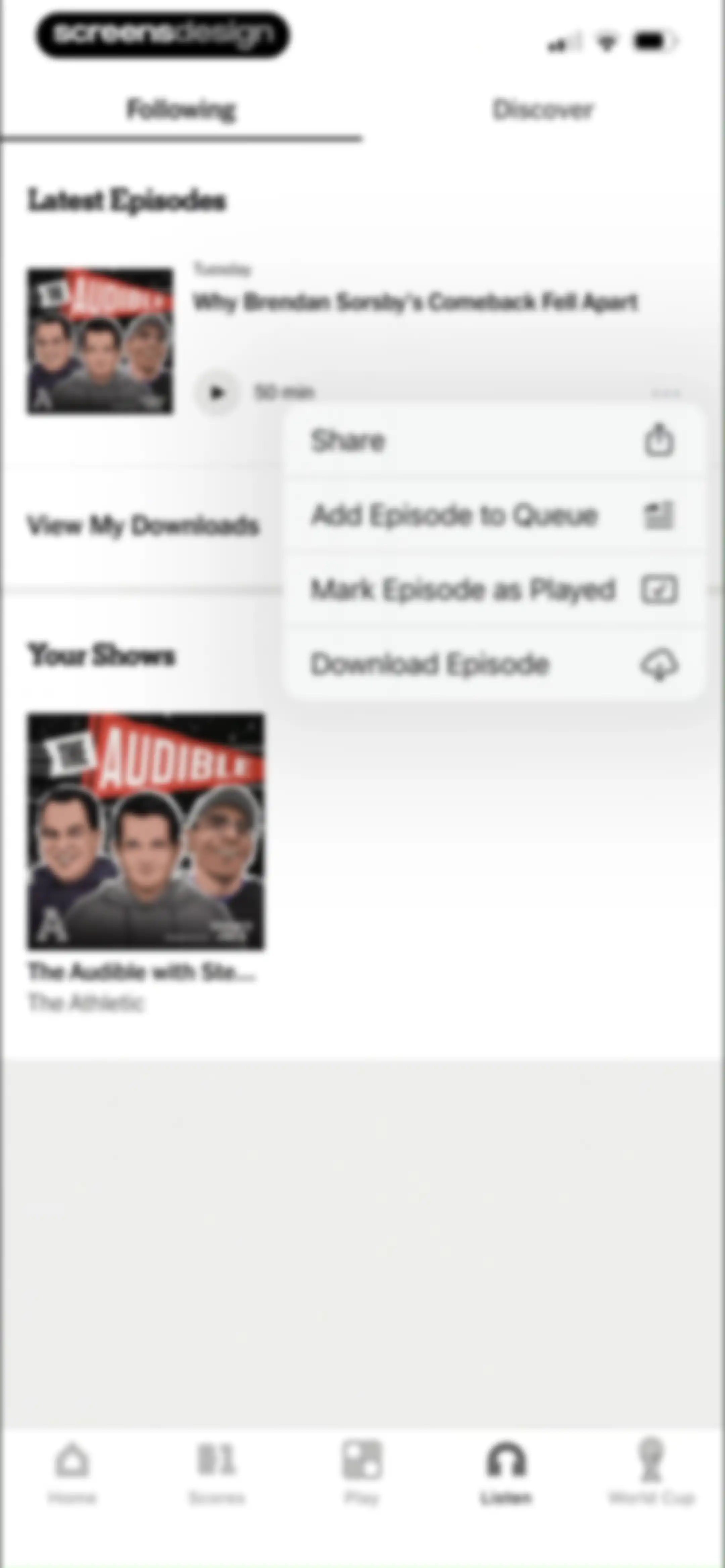 The Athletic: All Sports News screen 85
