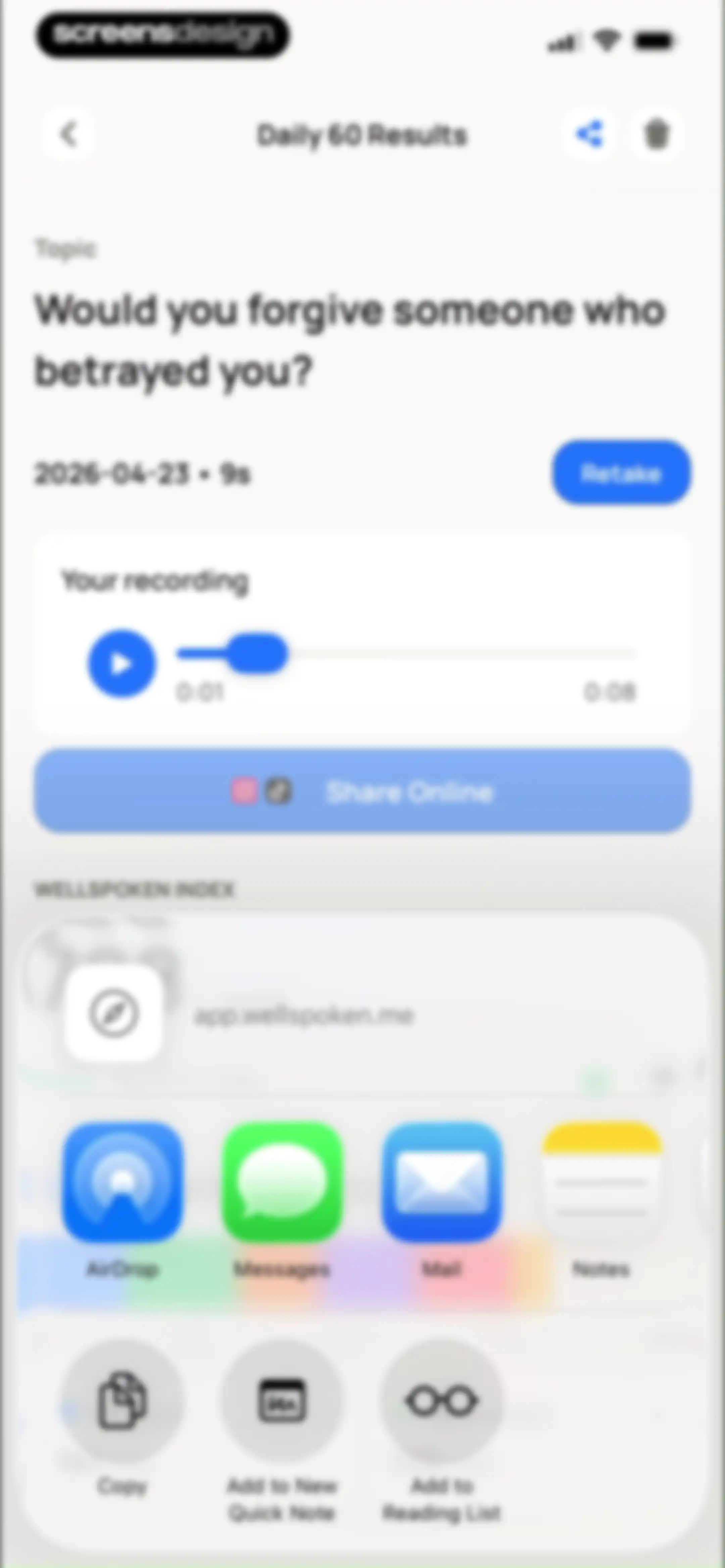 Wellspoken: Articulation Coach screen 96