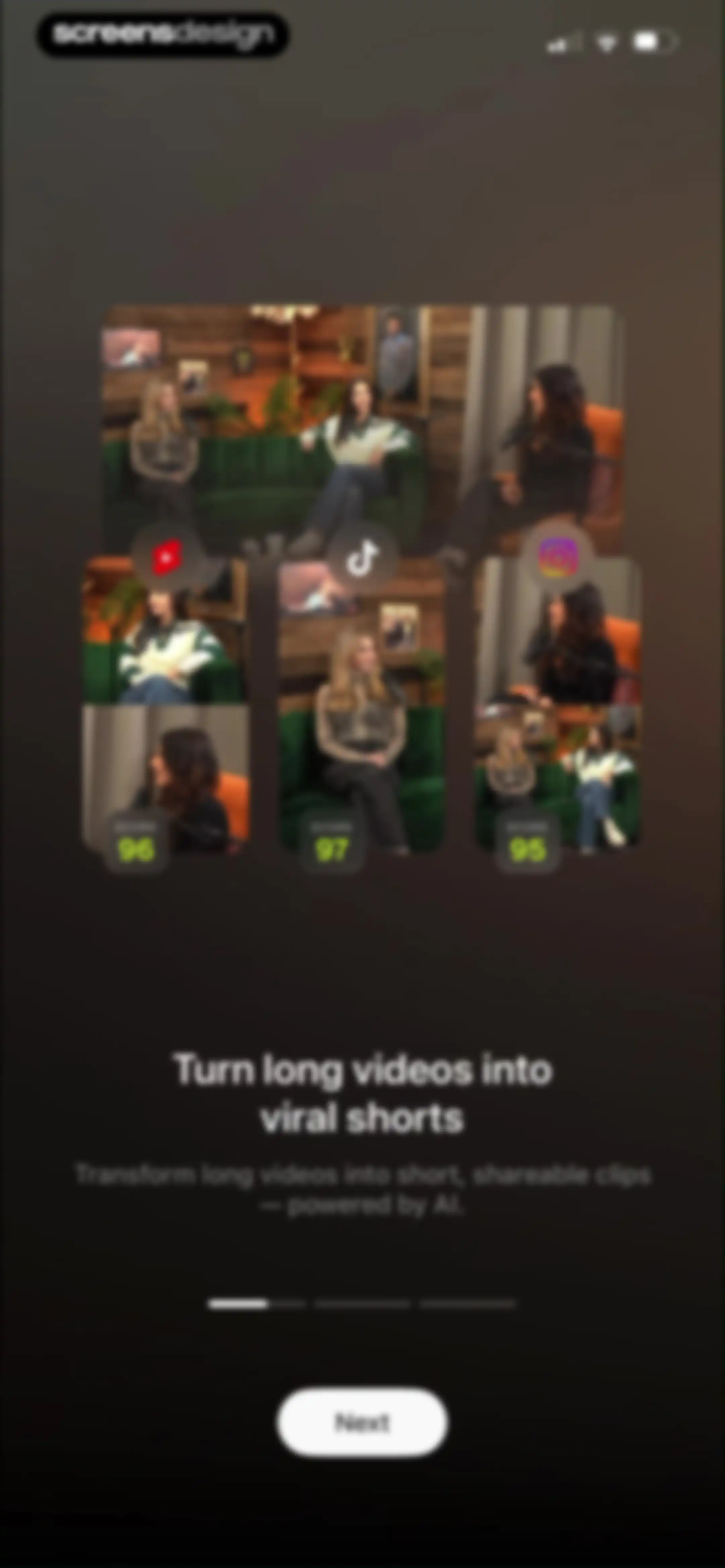 OpusClip - AI video clipping screen 2