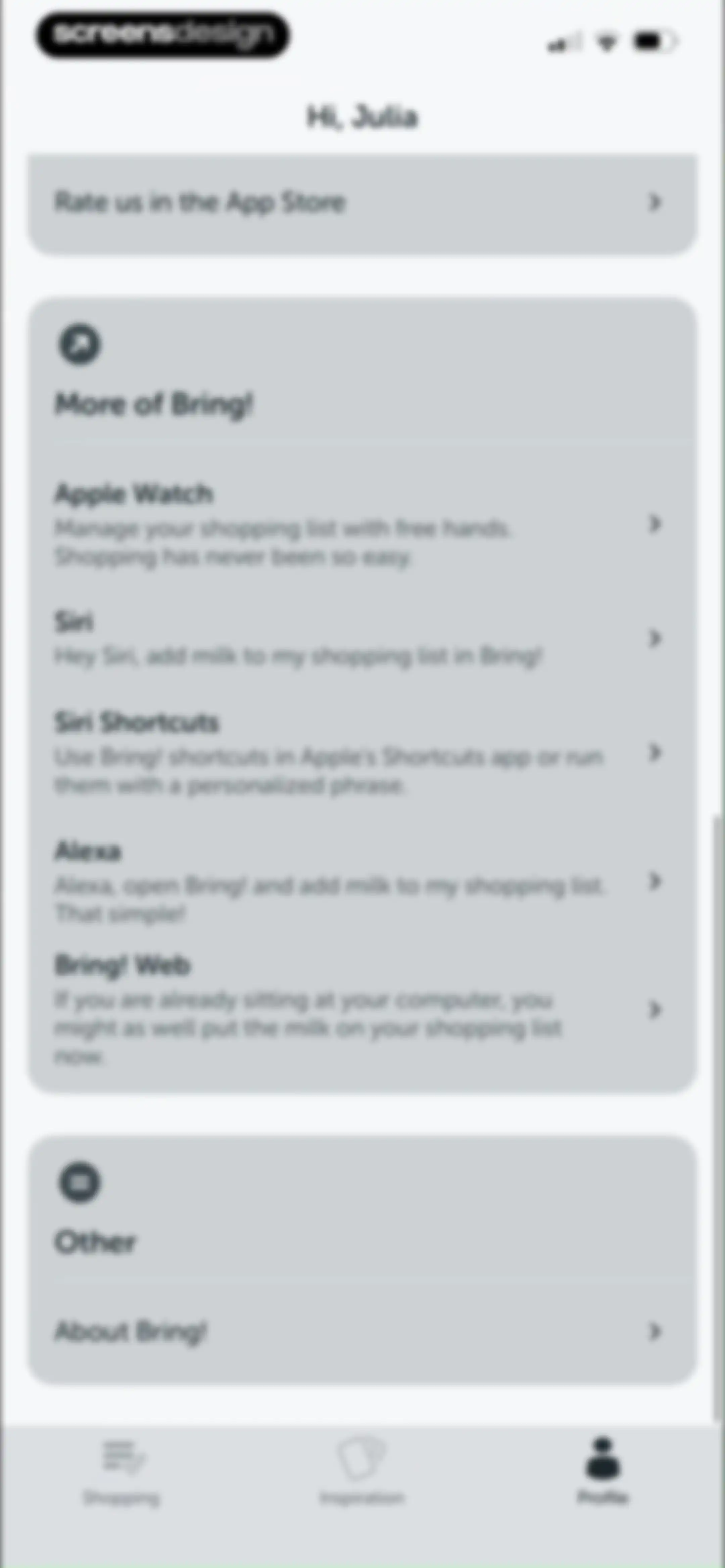 Bring! Grocery Shopping List screen 85