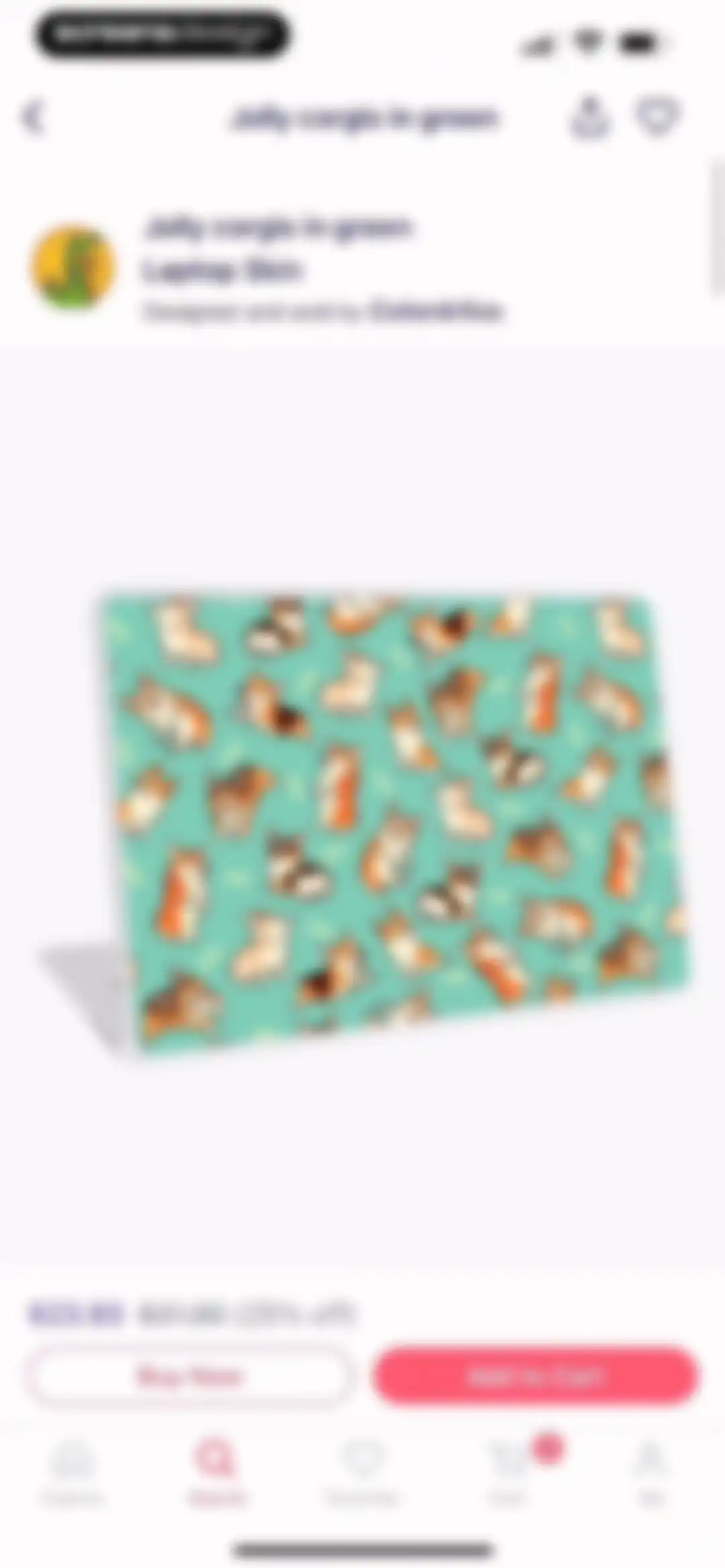 Redbubble - Shop original art screen 79