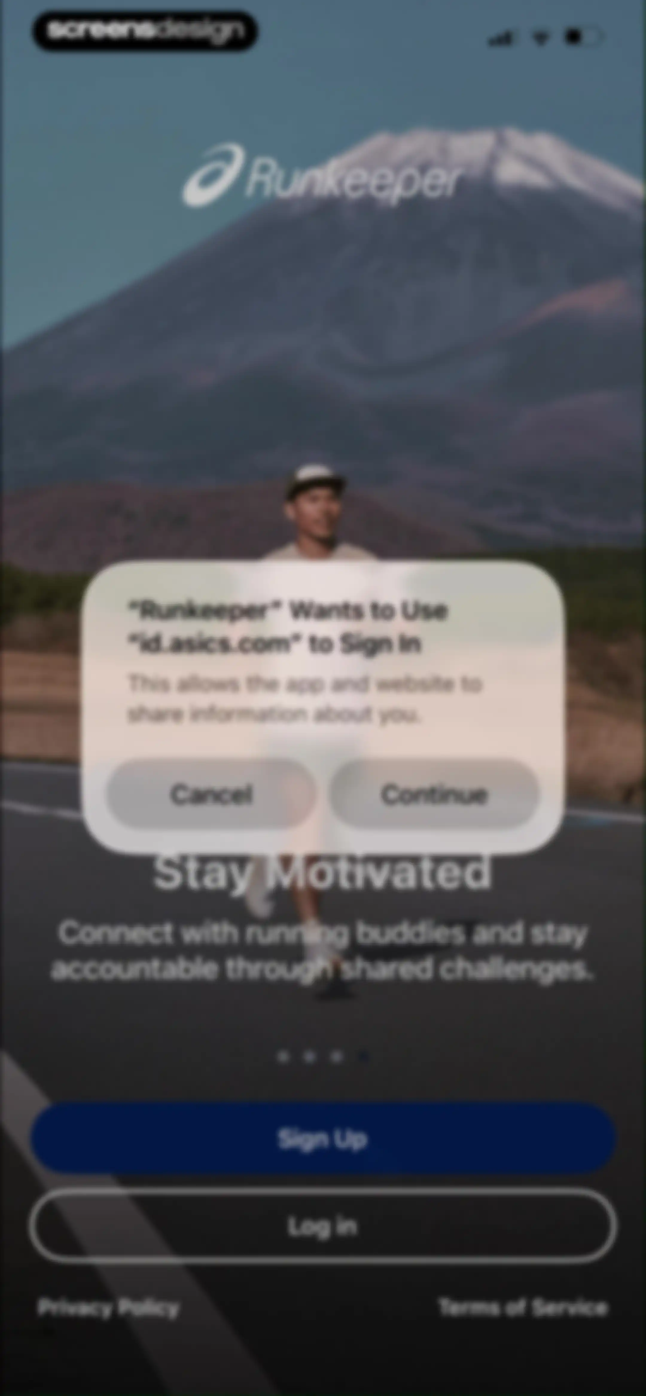ASICS Runkeeper—Run Tracker screen 6