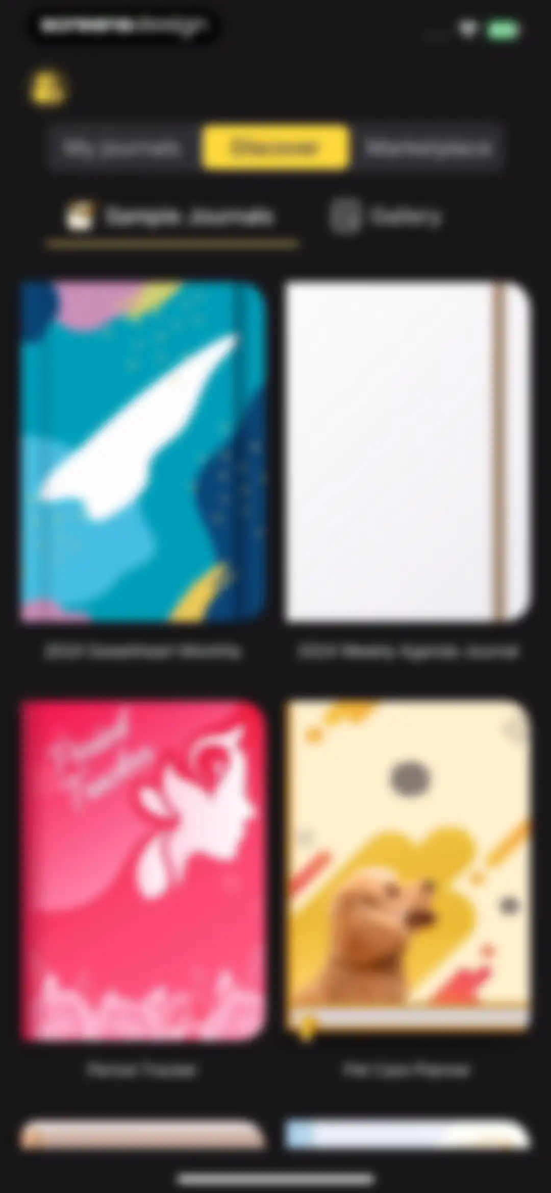 Journal: Planner, Notes, PDFs screen 91