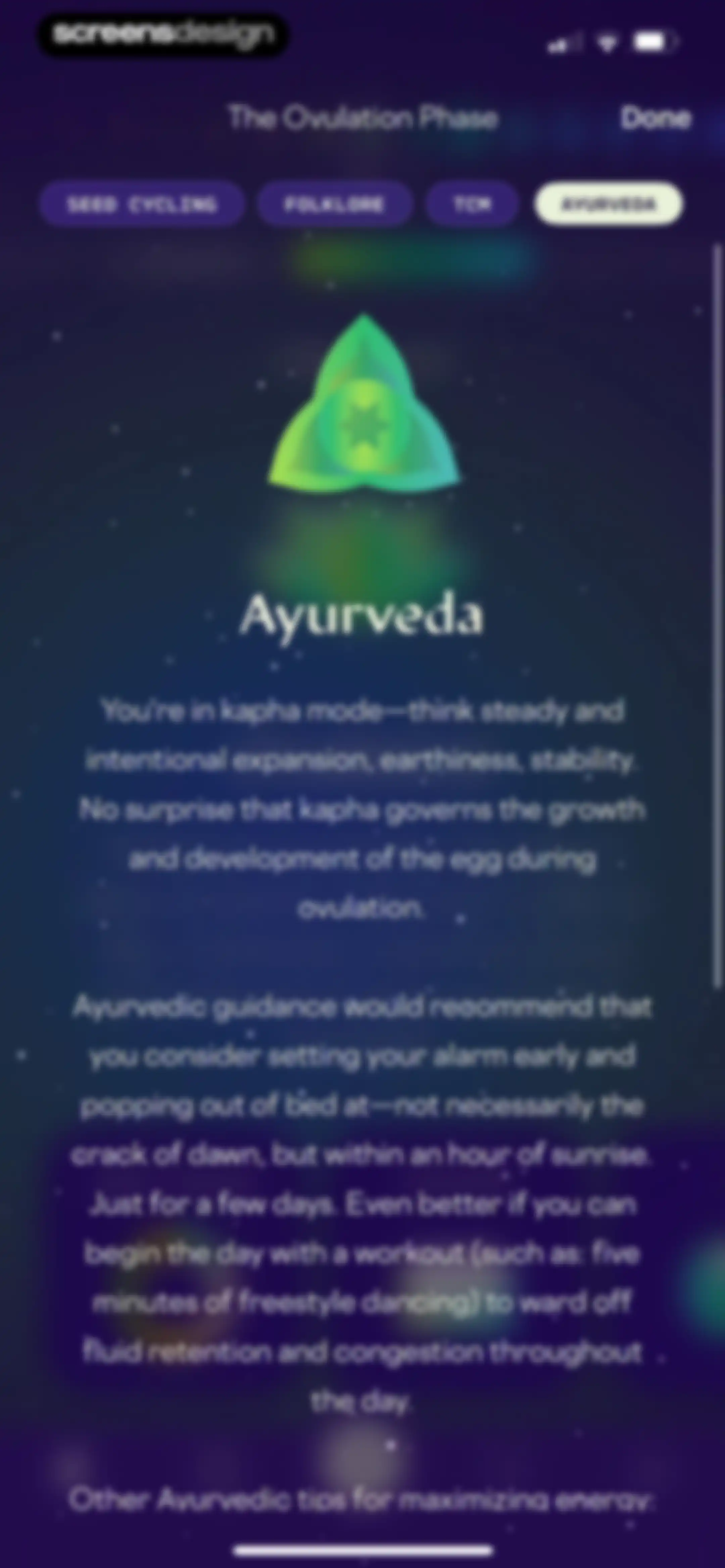 Stardust Period Tracker screen 80