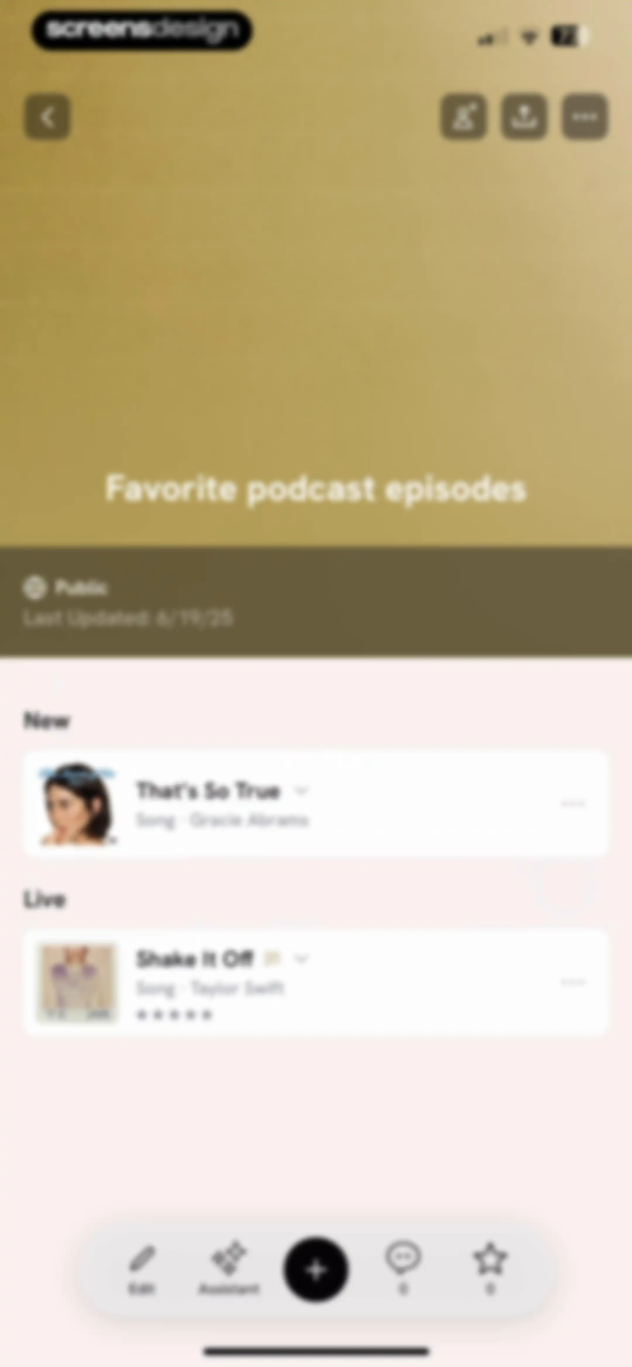 Hypelist: Create & Share Lists screen 100