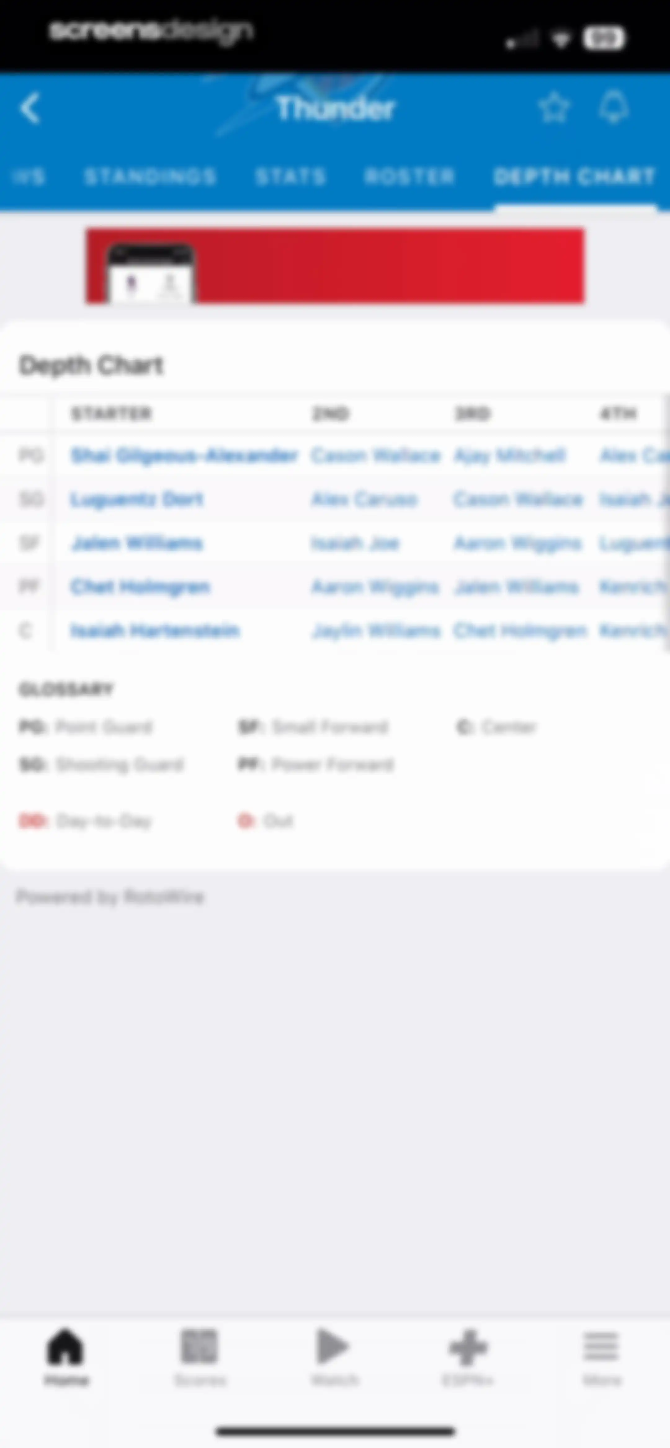 ESPN: Live Sports & Scores screen 46