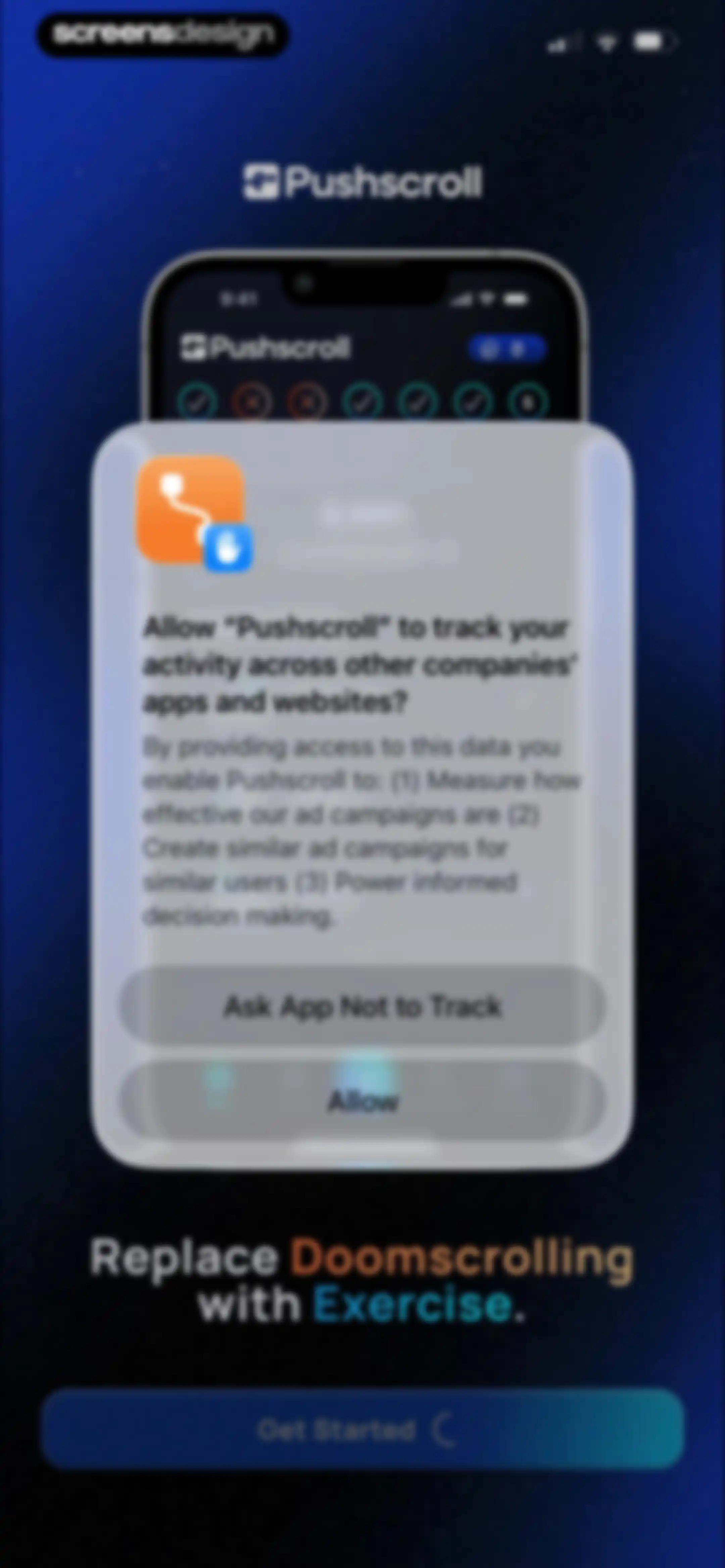 Pushscroll: Exercise To Scroll screen 2