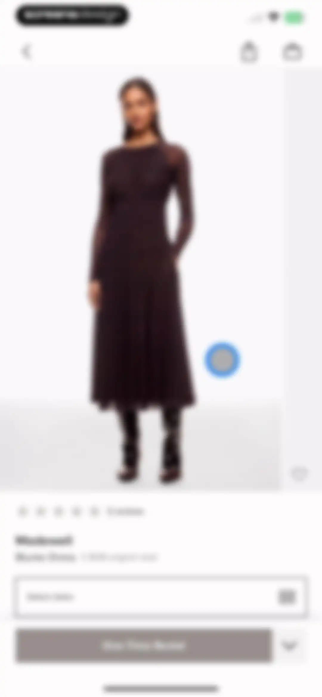 Rent the Runway (RTR) screen 22