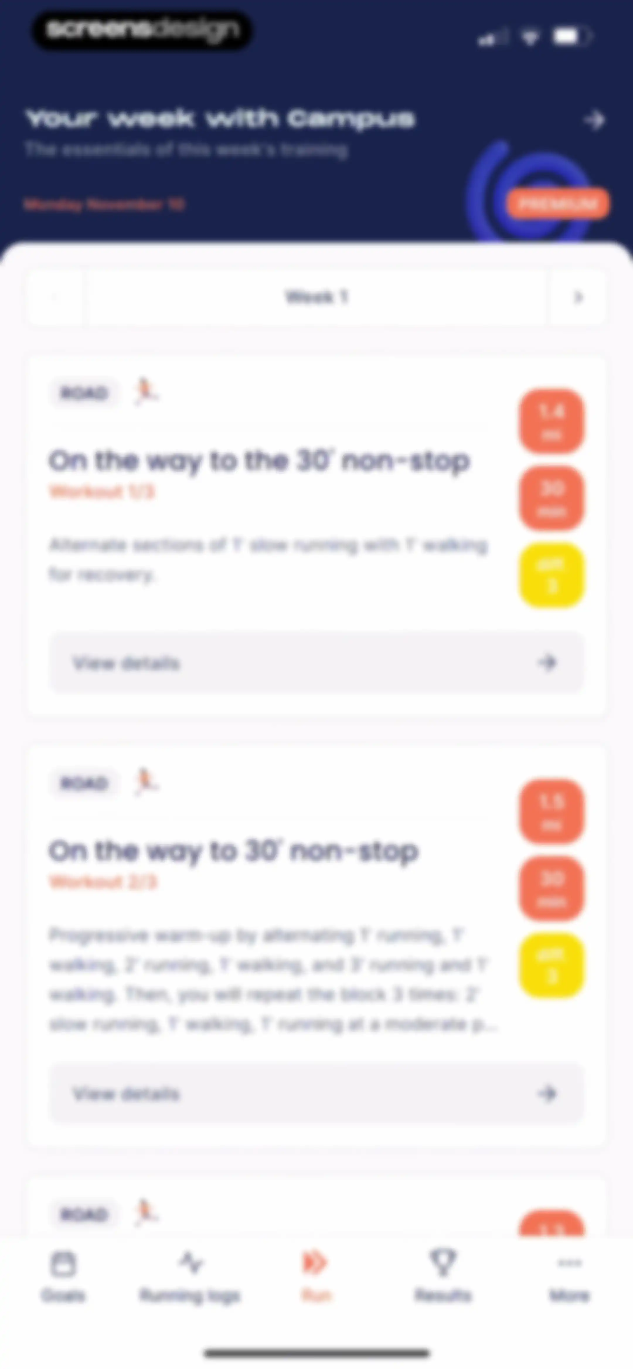 Campus Coach-Running & Trail screen 28