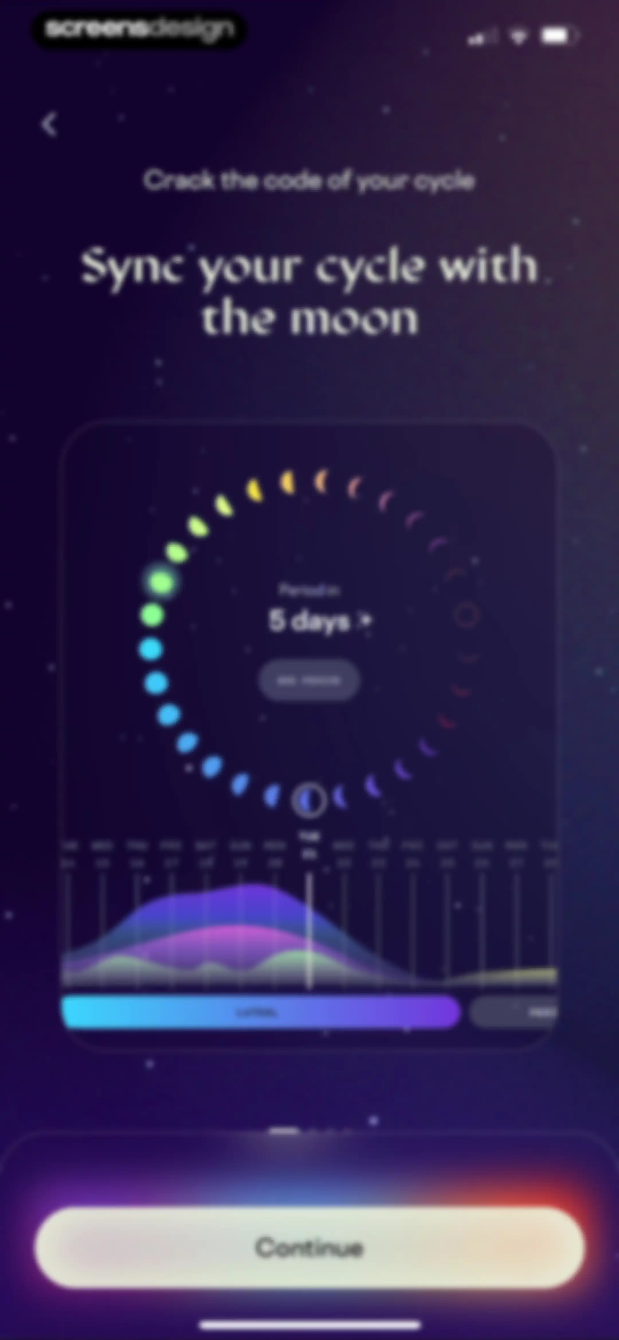 Stardust Period Tracker screen 22