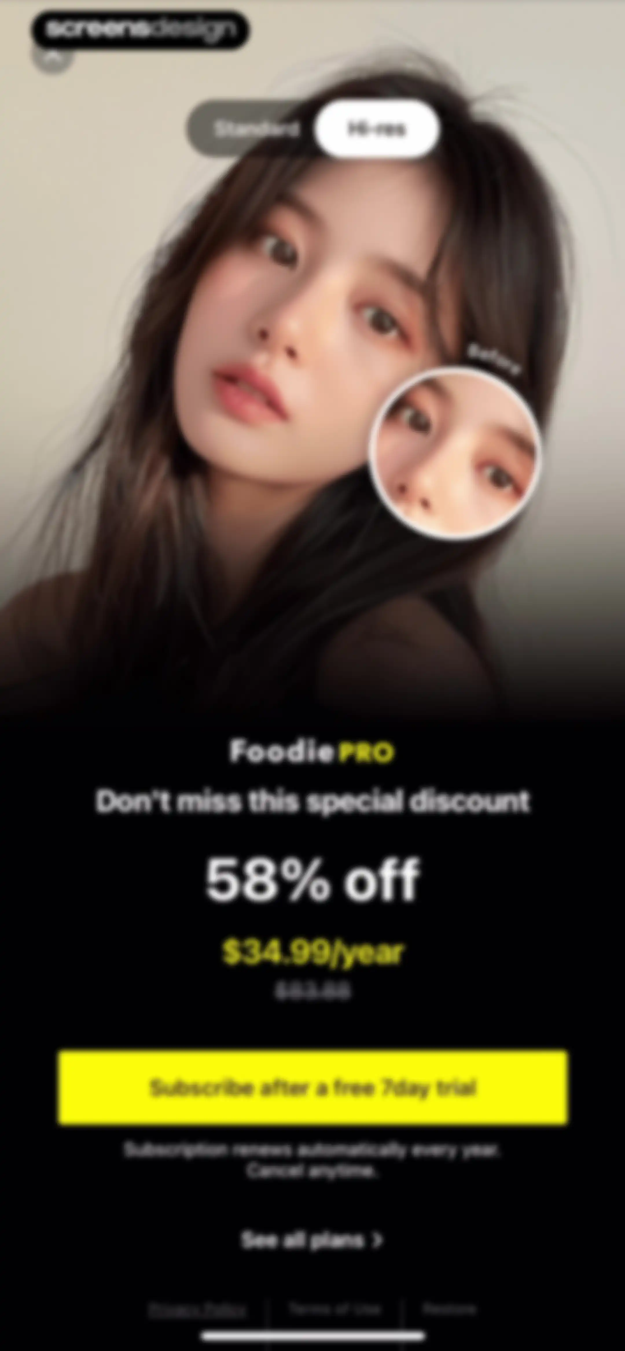 Foodie - Filter & Film Camera screen 8