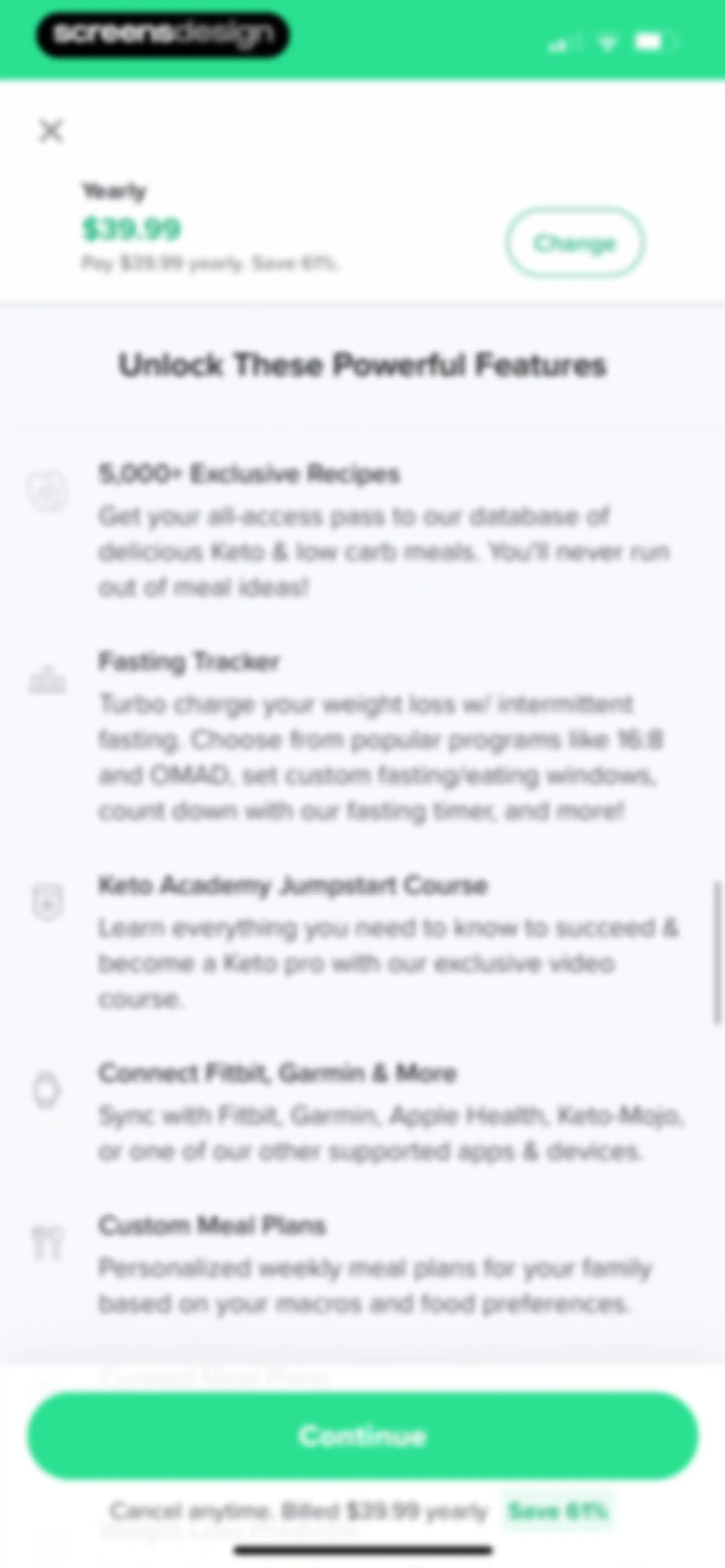 Carb Manager: Keto & Macro Log screen 41