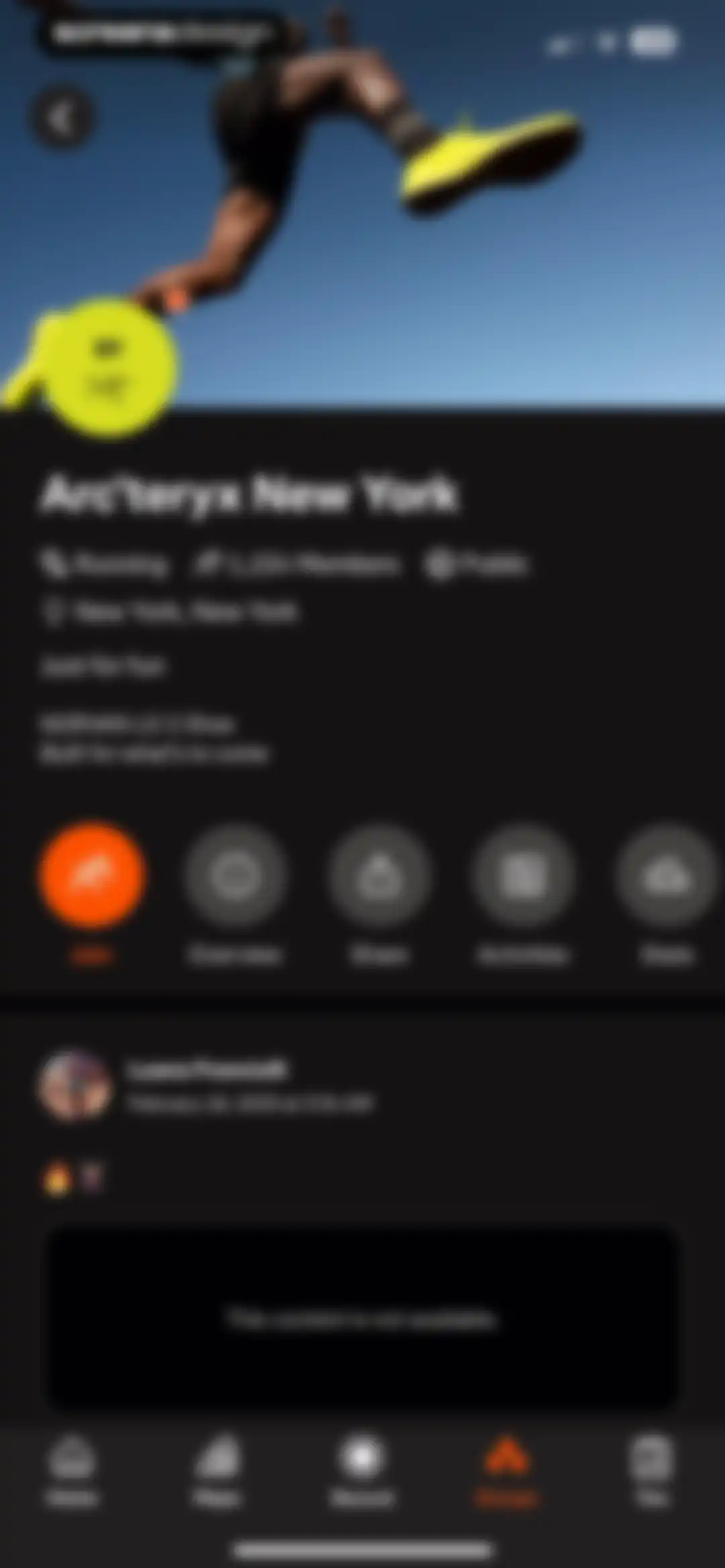 Strava: Run, Bike, Walk screen 166