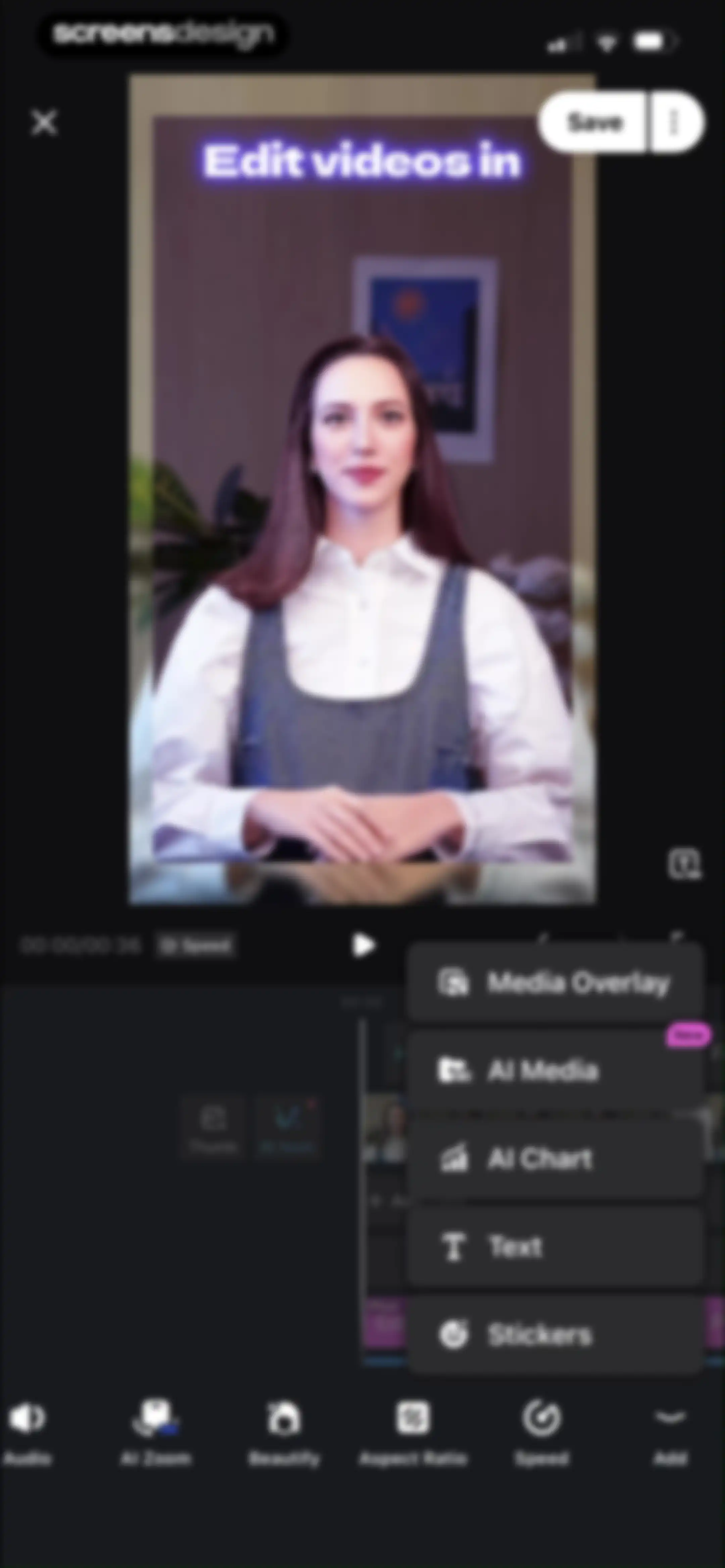Vmake Labs: create viral video screen 107