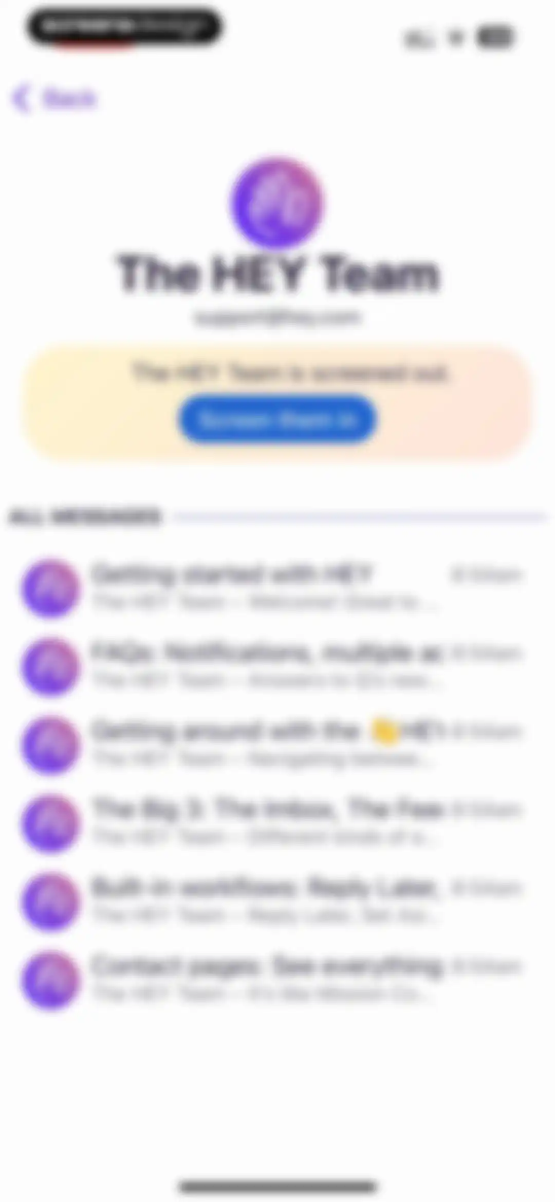 HEY Email screen 19