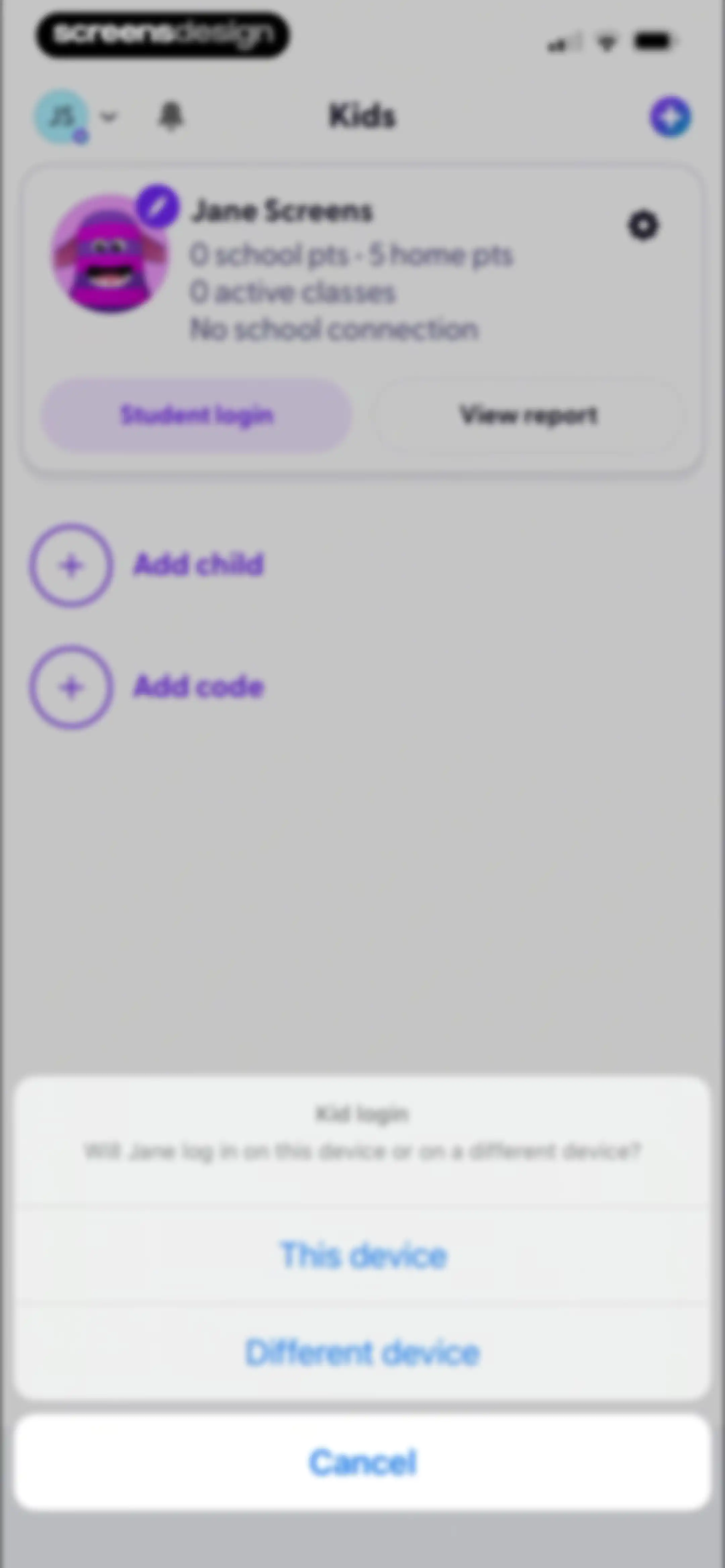 ClassDojo screen 65