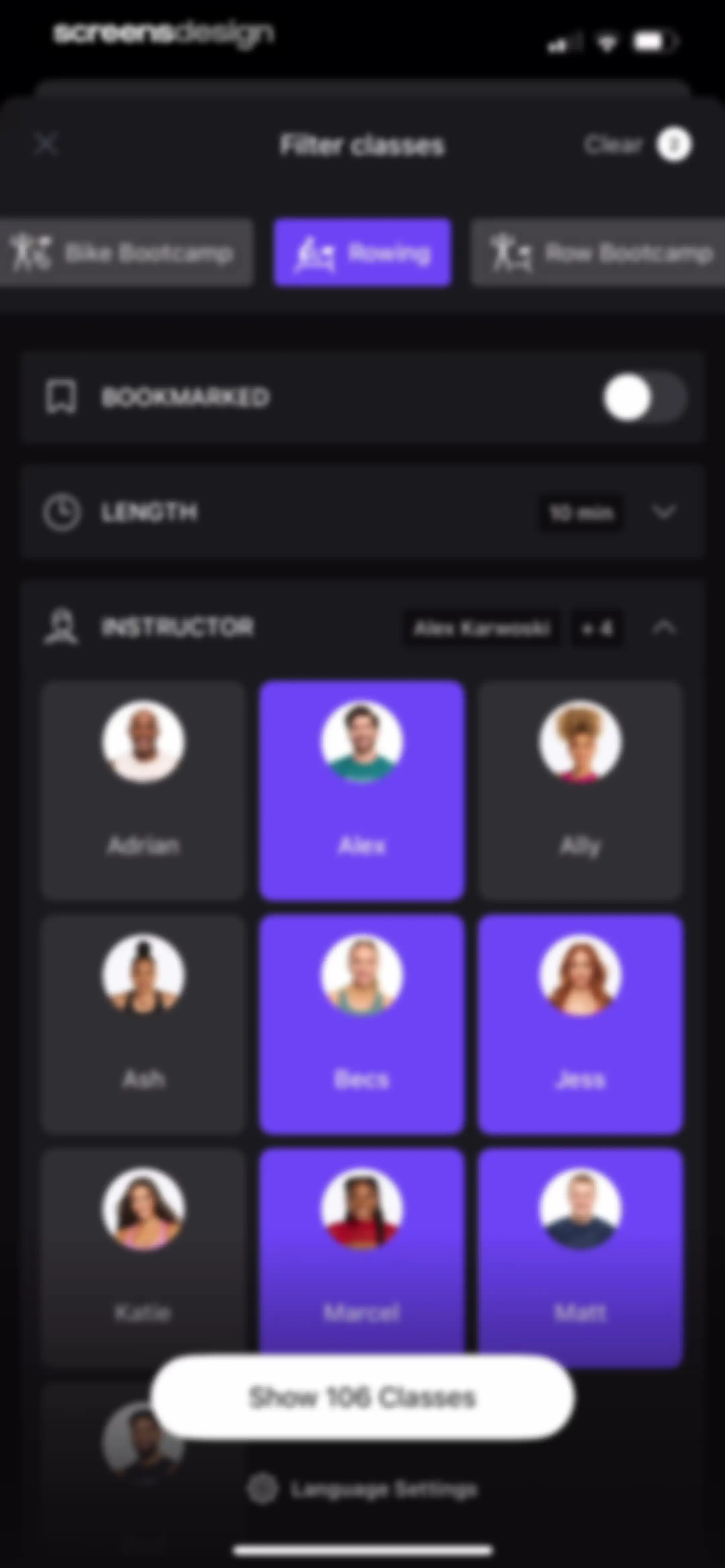 Peloton: Fitness & Workouts screen 133