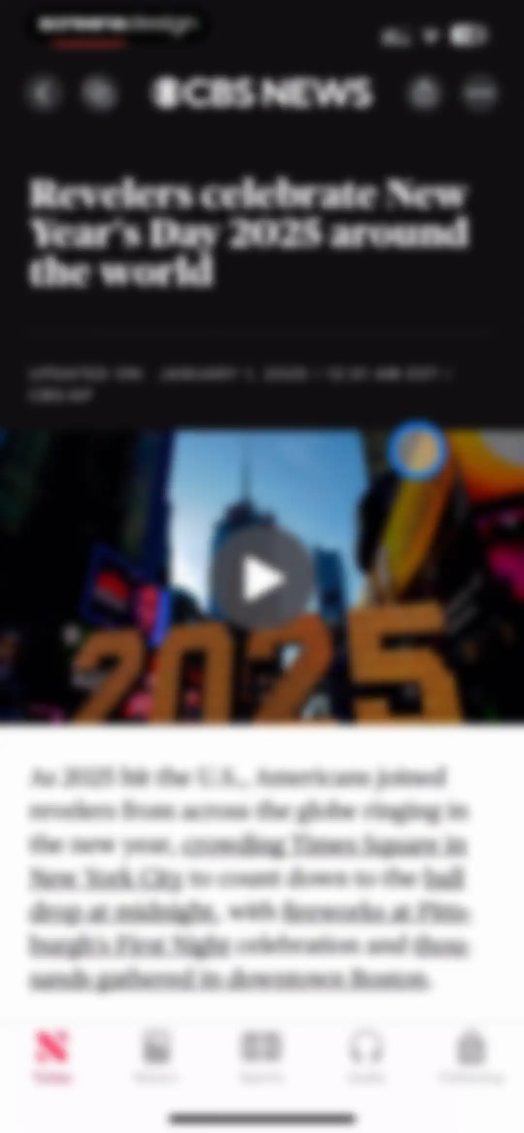 Apple News screen 5