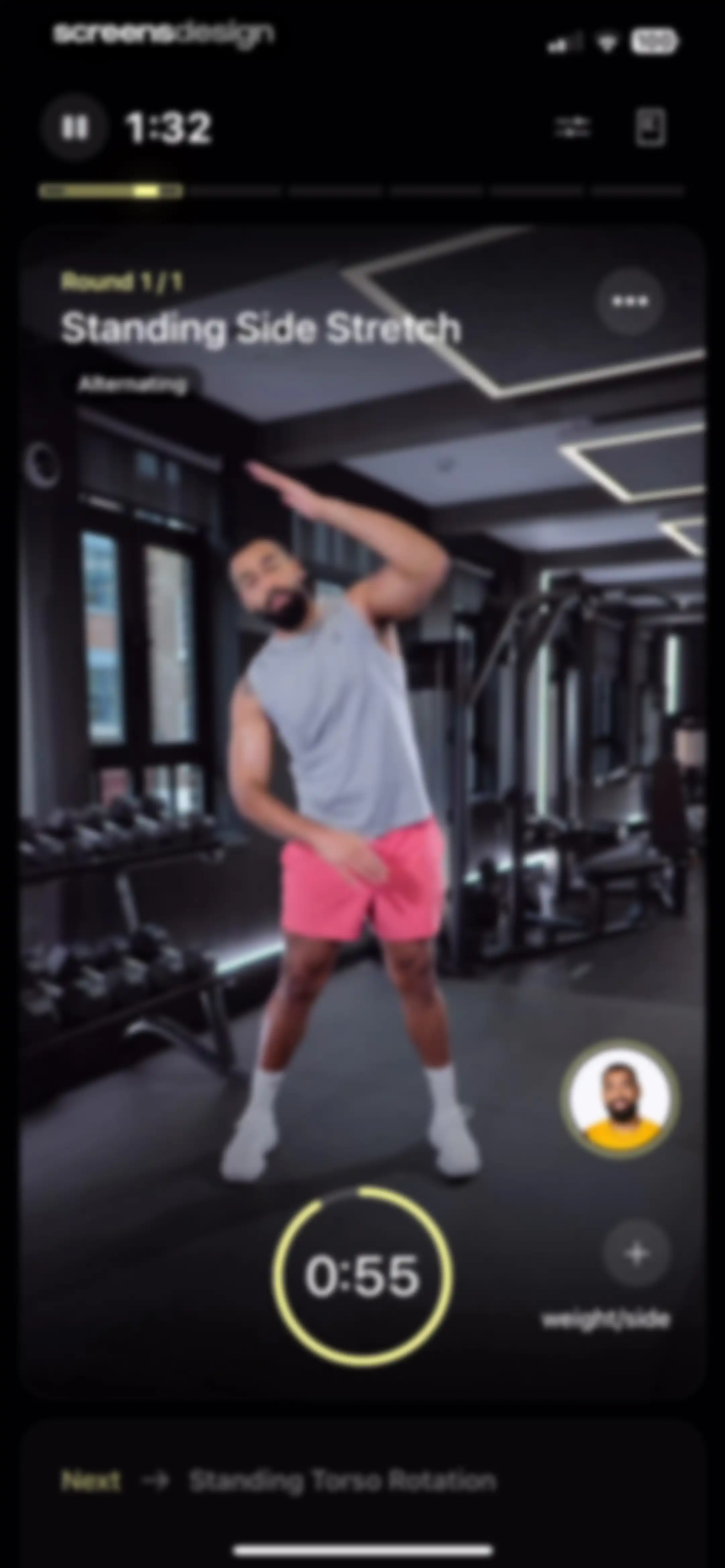Peloton Strength+ screen 69