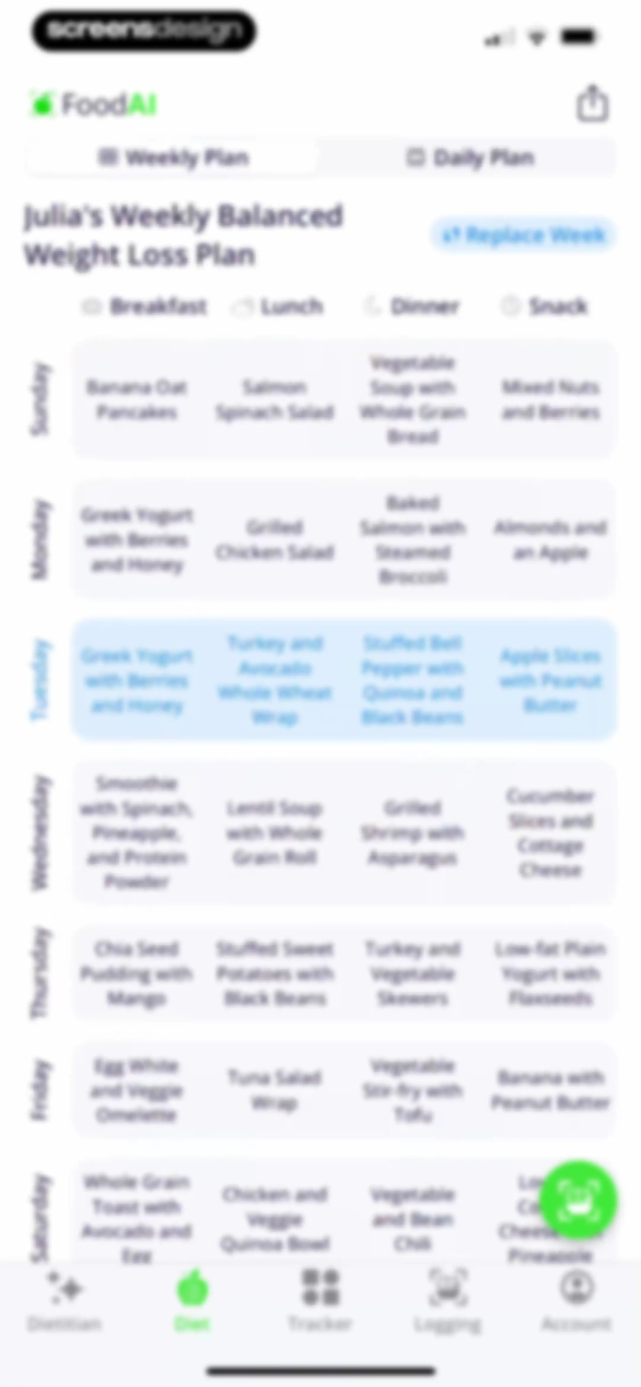 Calorie Tracker・Diet: Food AI screen 86