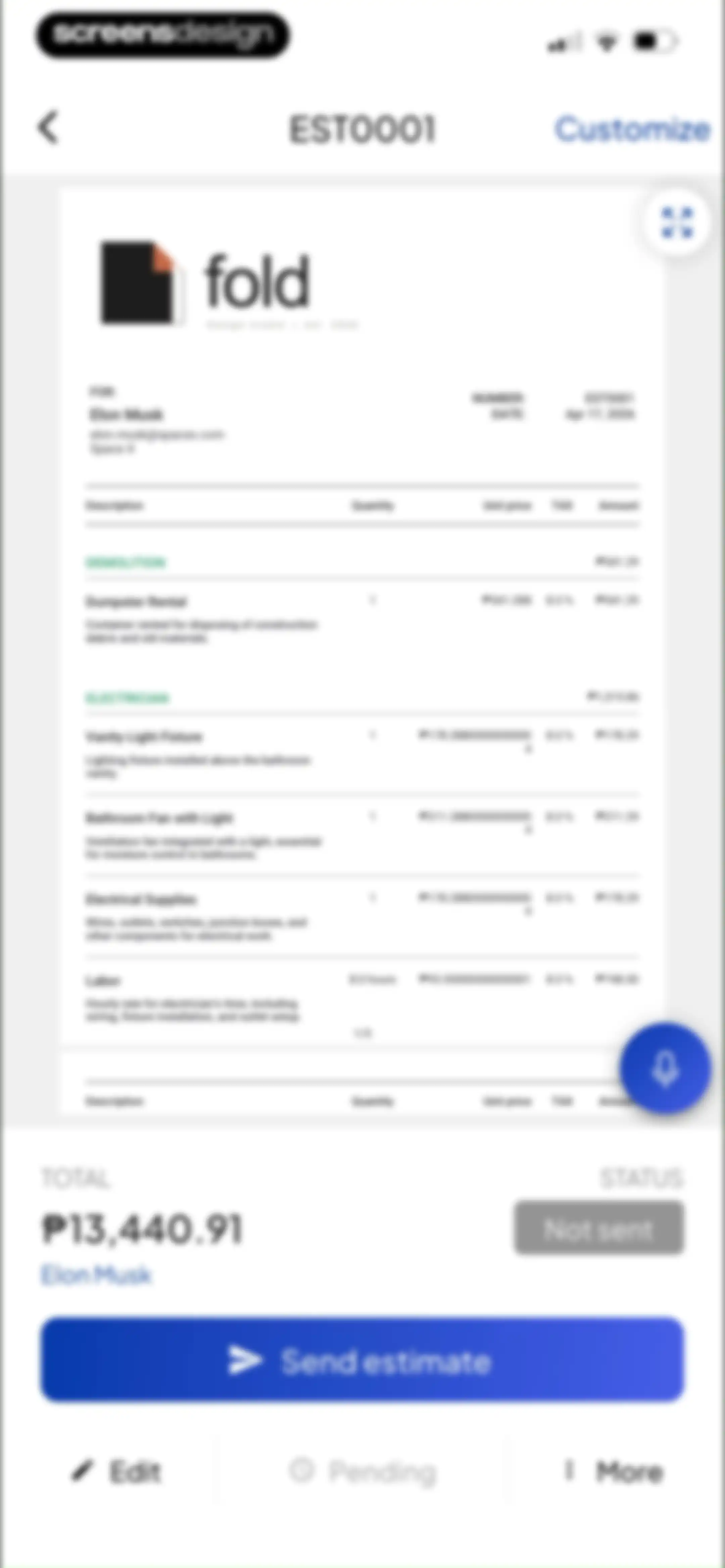 Invoice Maker - Invoice Fly screen 108