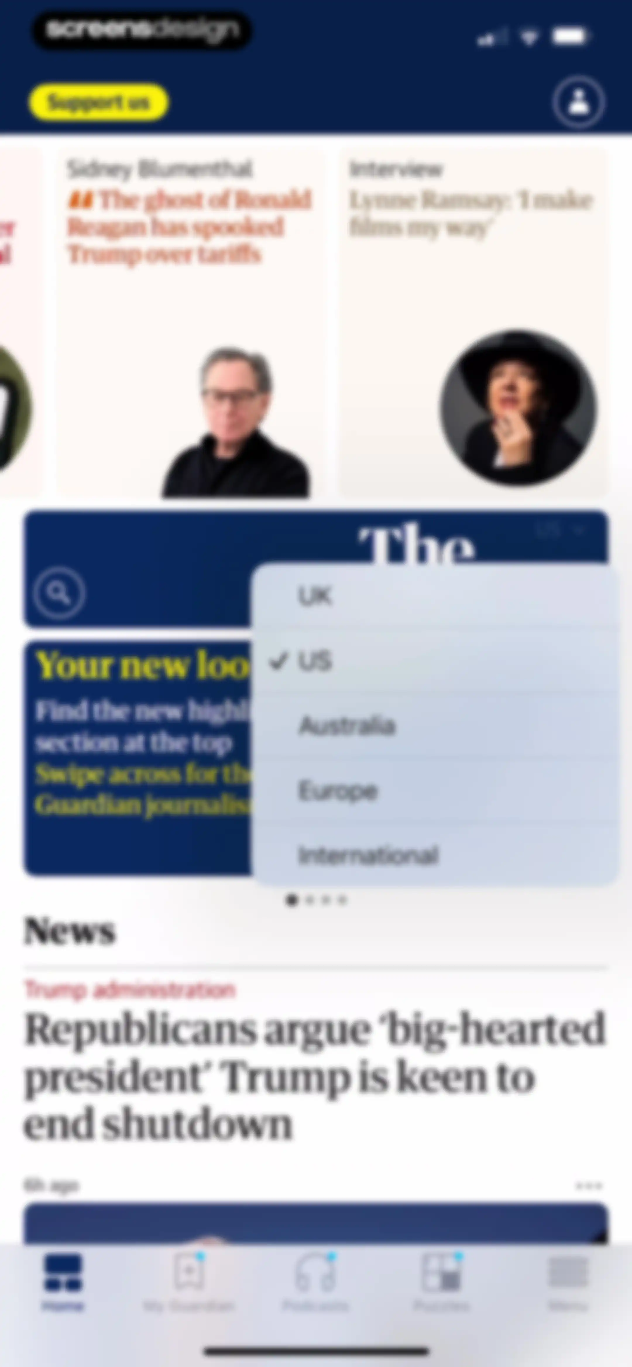 The Guardian - US & World News screen 29