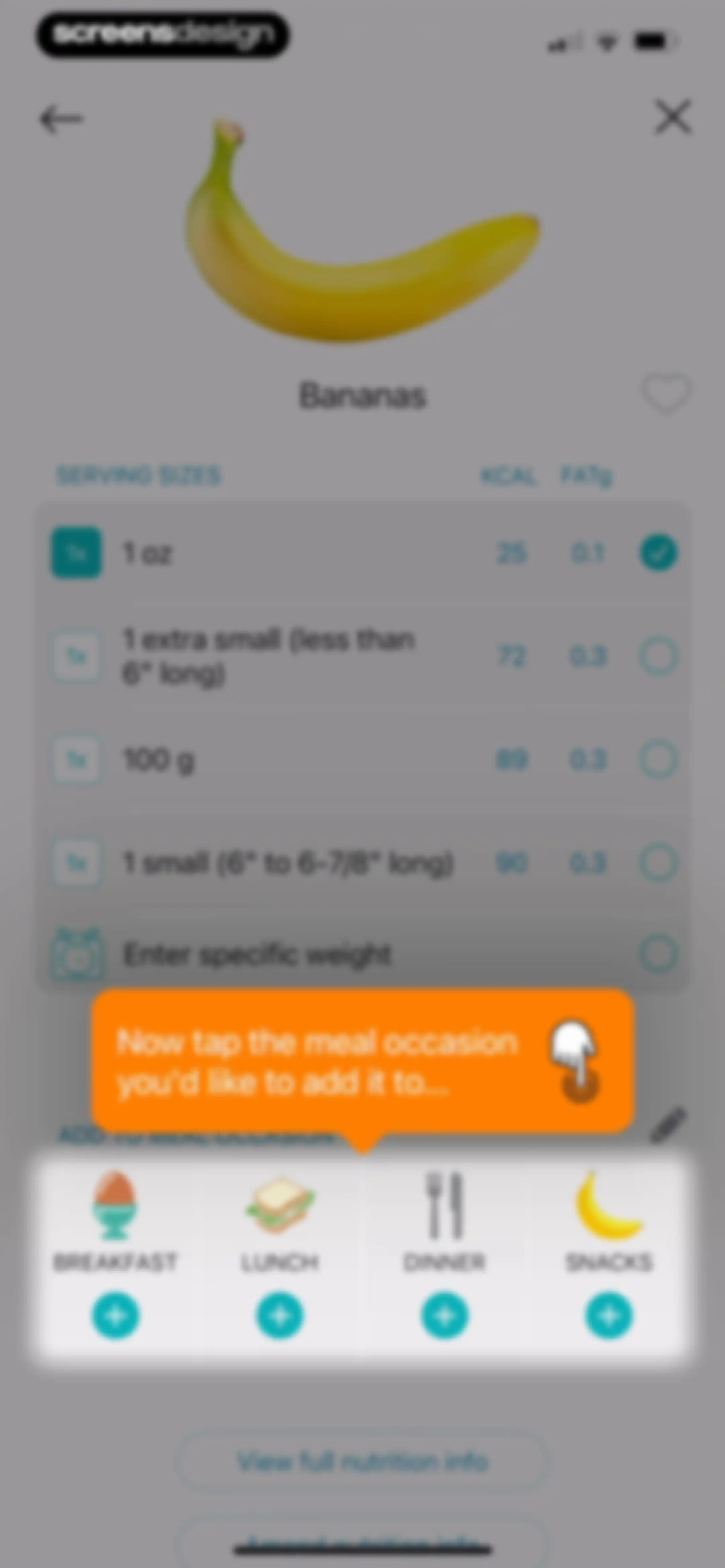 Calorie Counter + screen 25