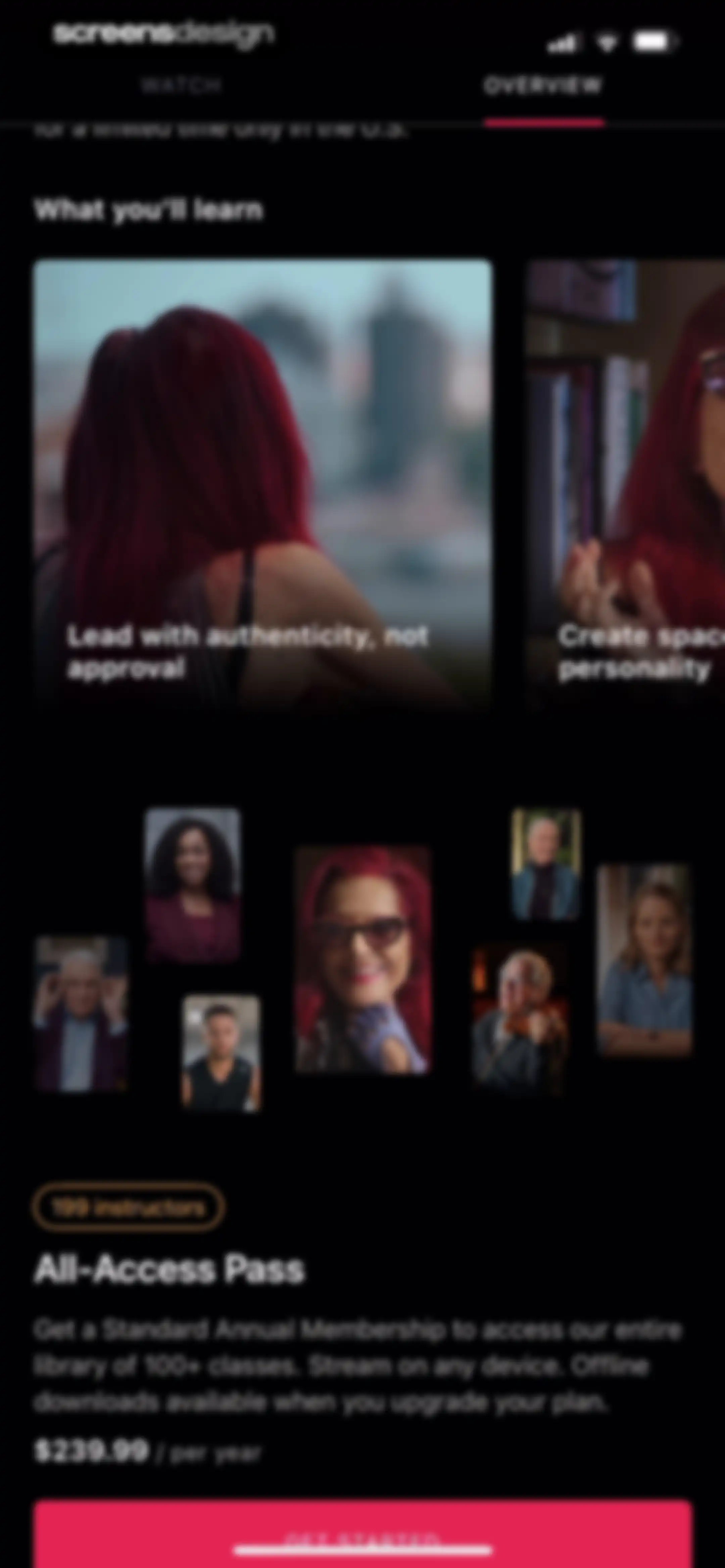 MasterClass: Online Classes screen 19