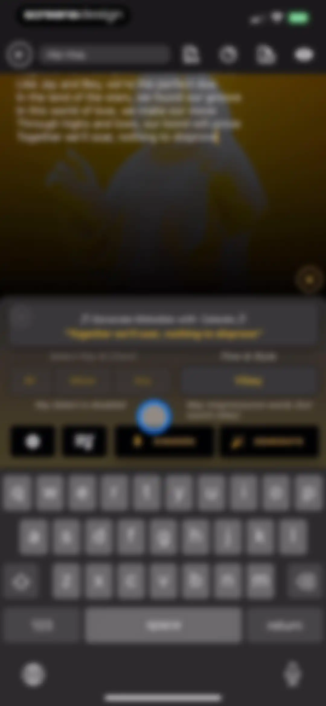GhostWriter AI Lyrics screen 29