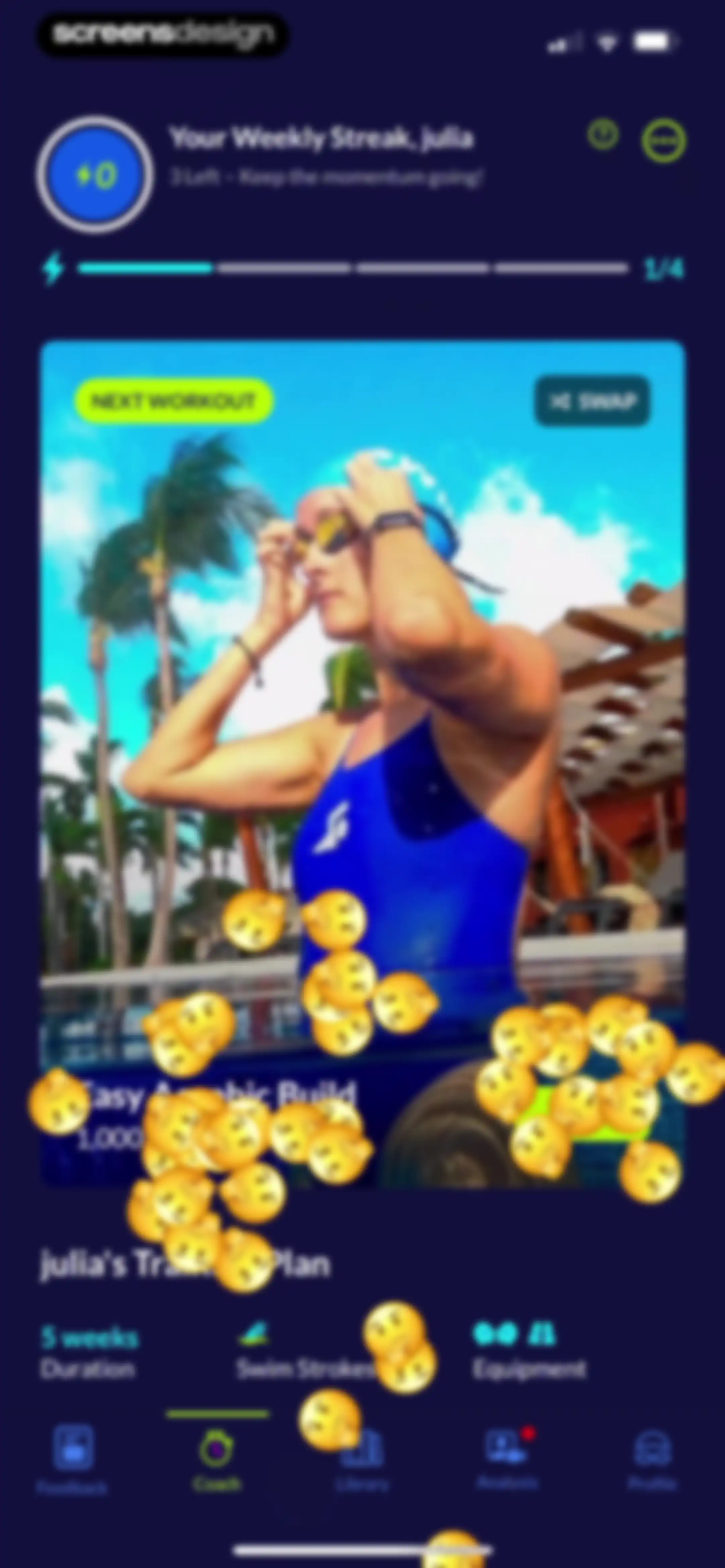 MySwimPro: #1 Swim Workout App screen 91