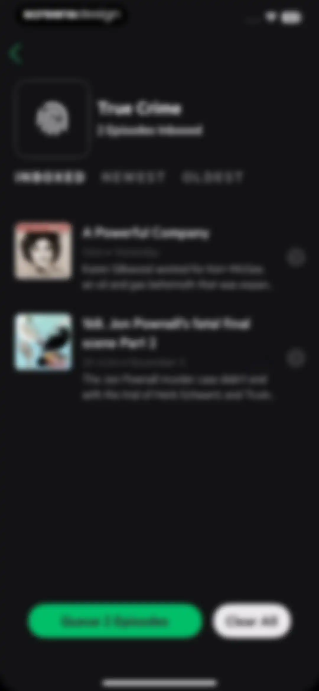 Castro: Podcast App & Player screen 66