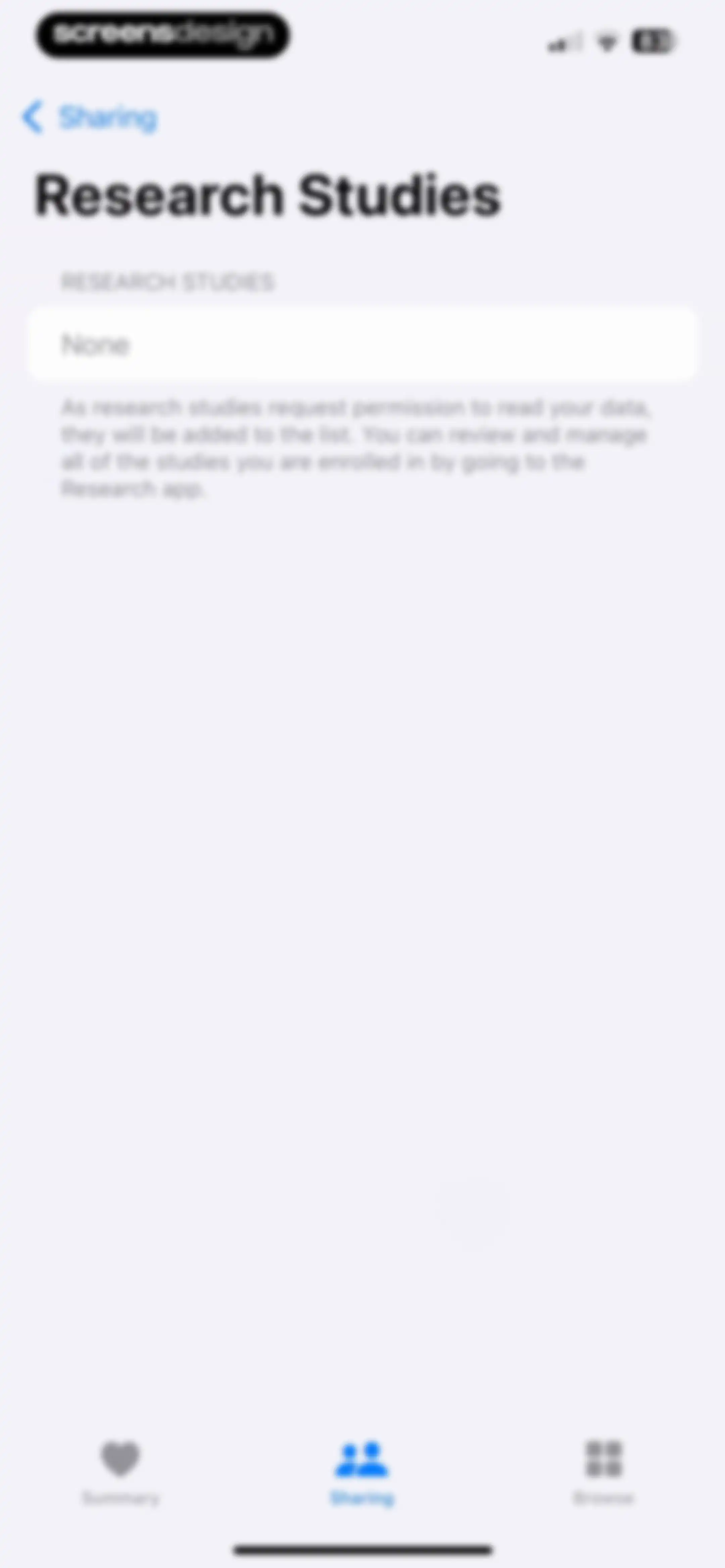 Apple Health screen 178