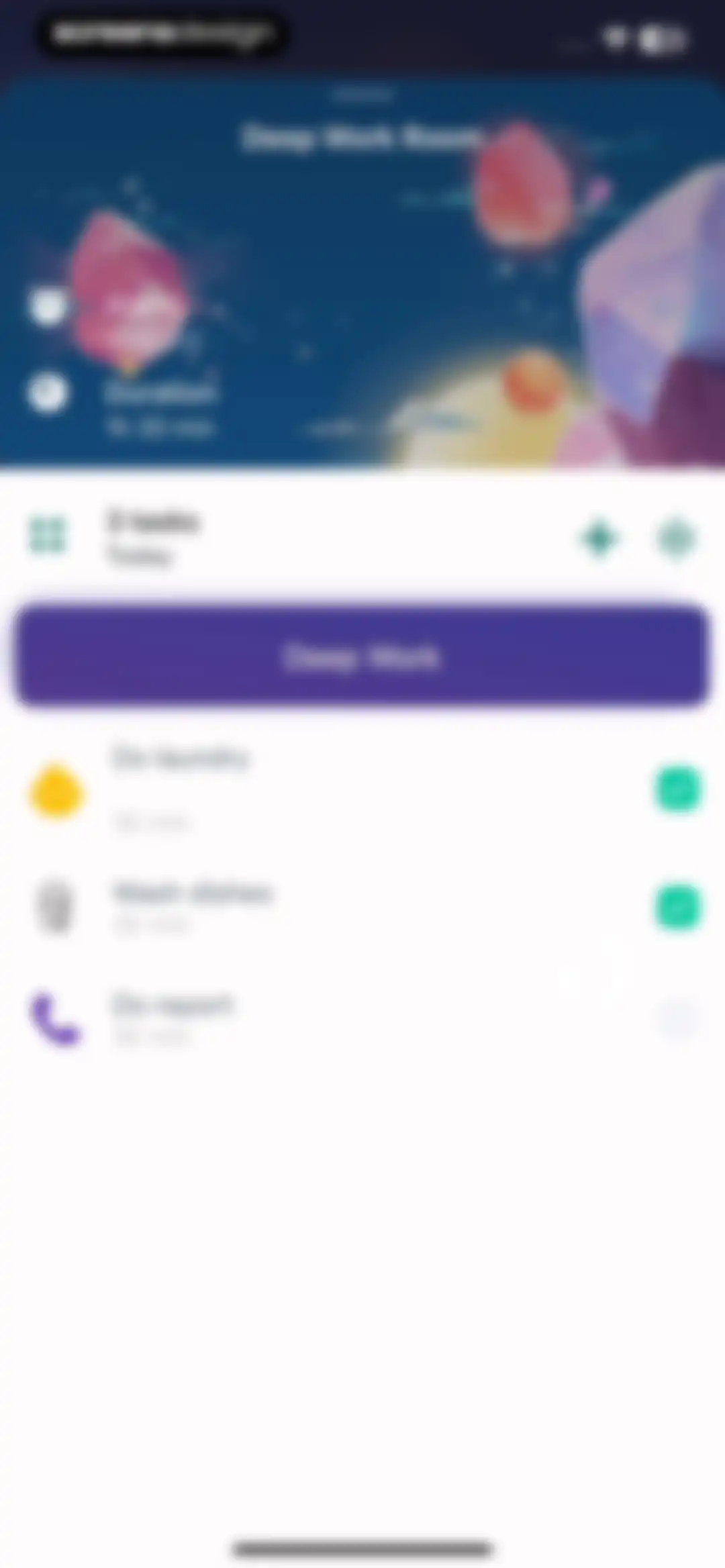 Clarify: Focus & Task Manager screen 135
