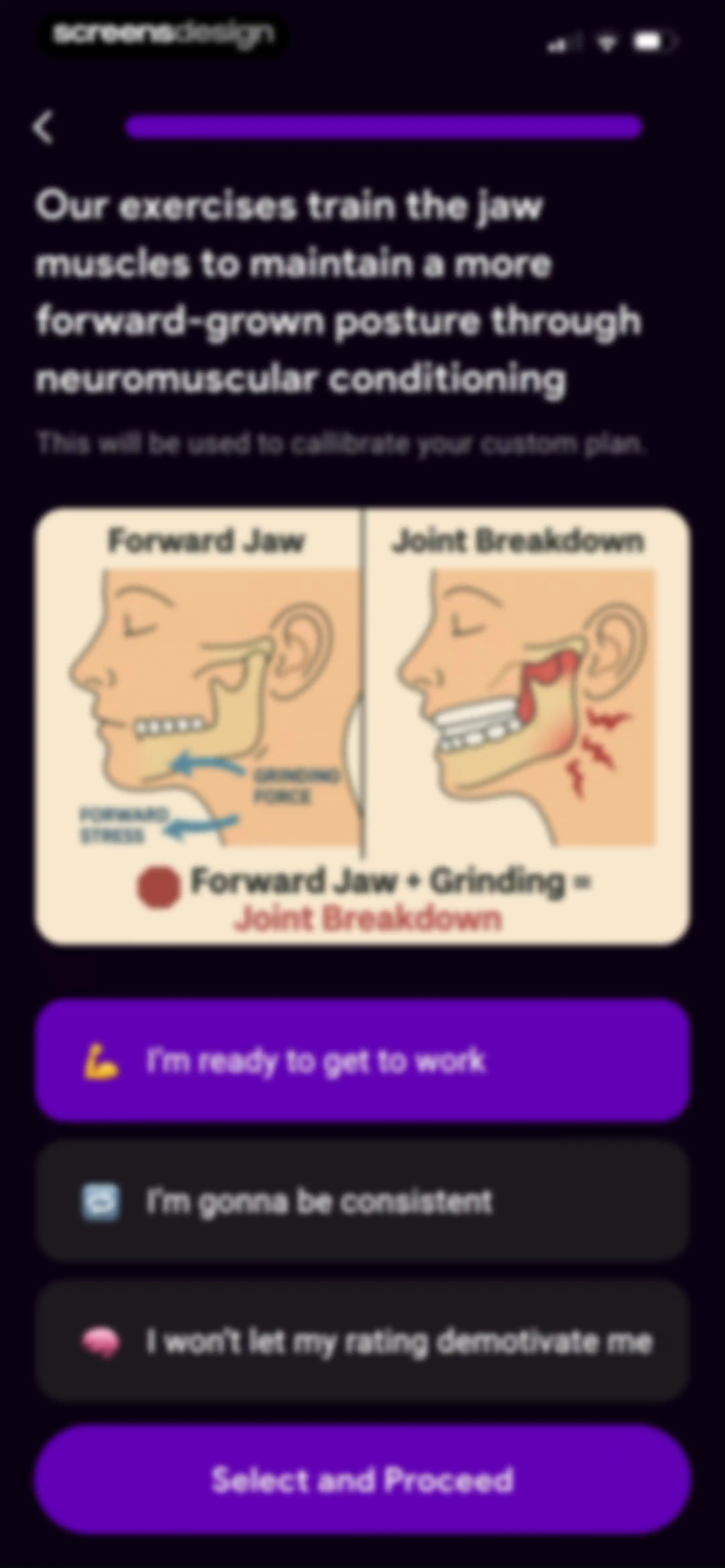 JawMax screen 24