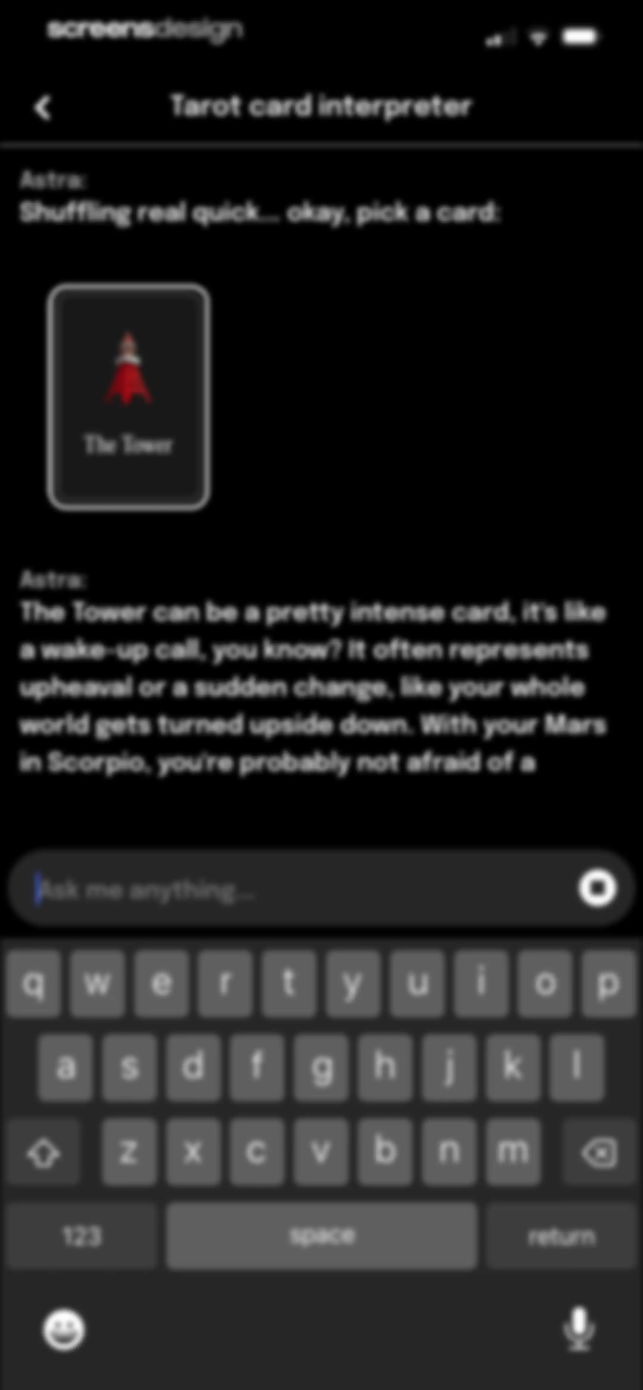 Astra - Life Advice screen 26
