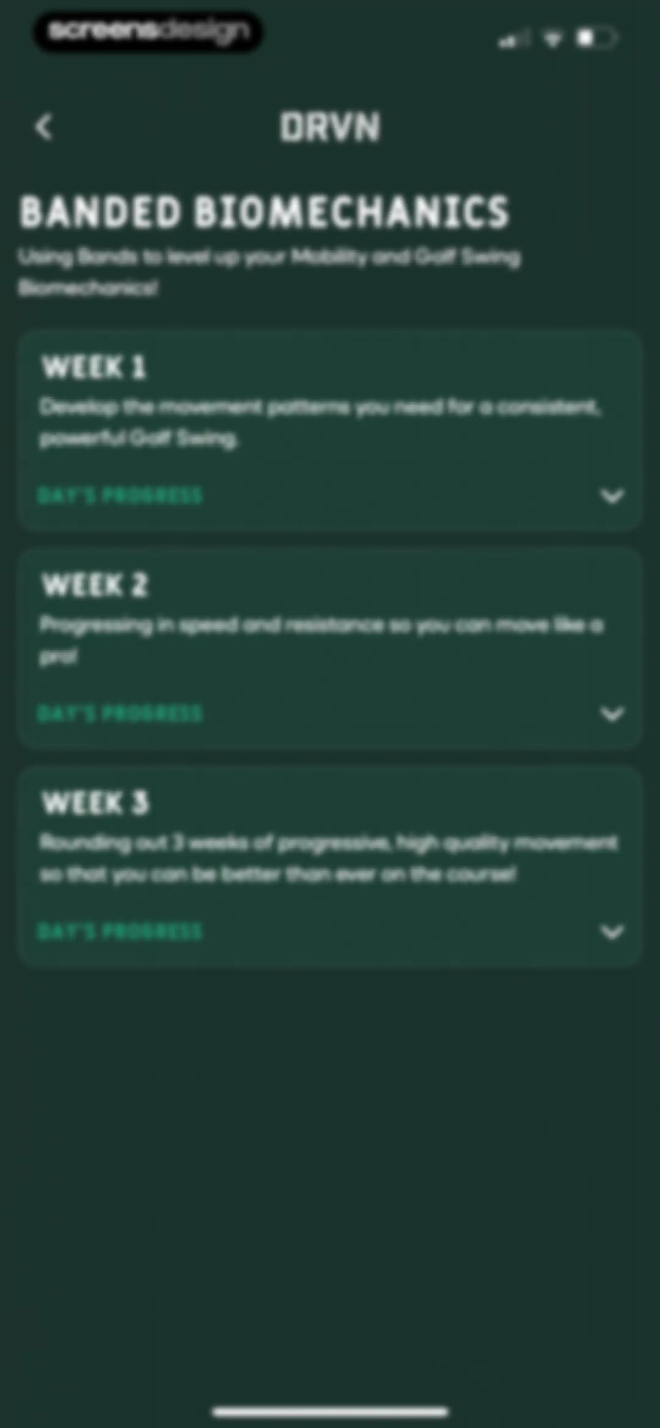 DRVN - Golf & Gym Workouts screen 31