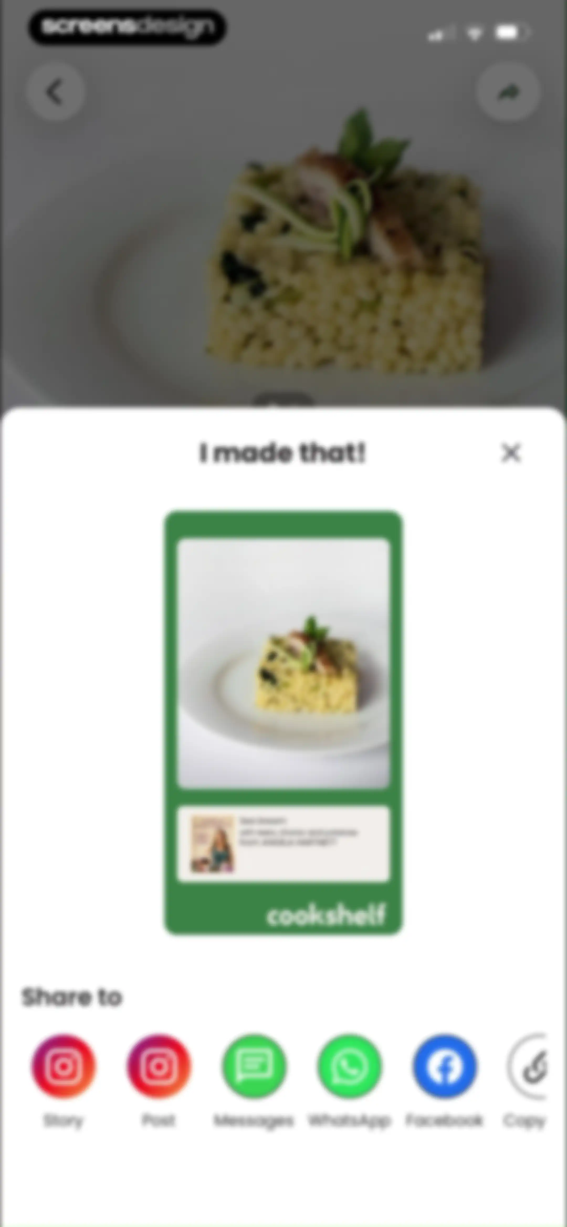 CookShelf: Search Cookbooks screen 53