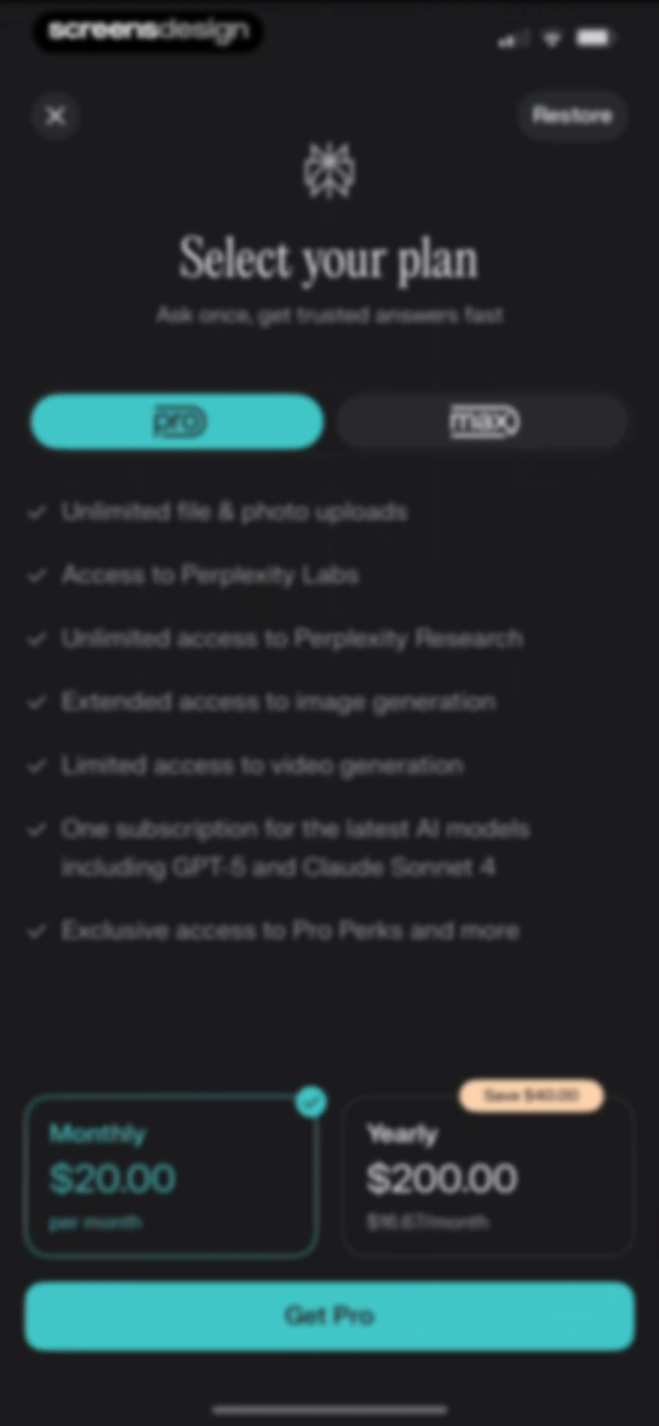 Perplexity - AI Search & Chat screen 22