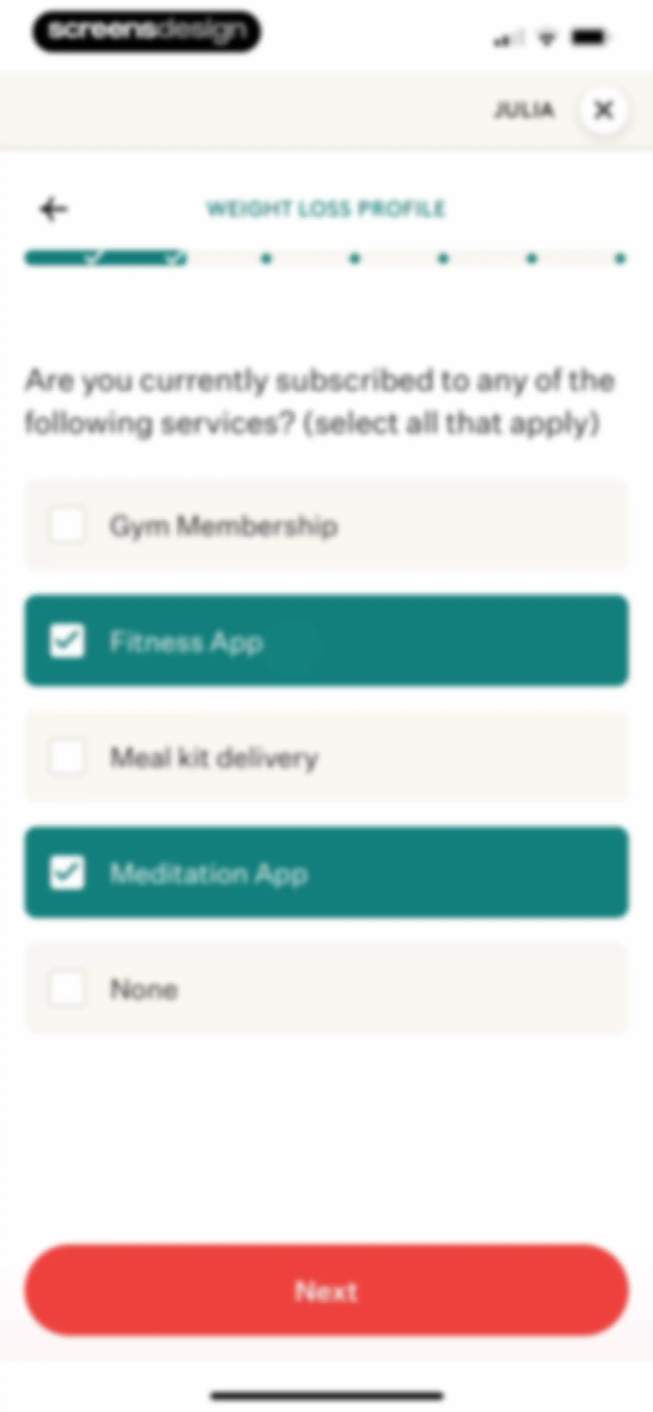 Noom Weight Loss, Food Tracker screen 51