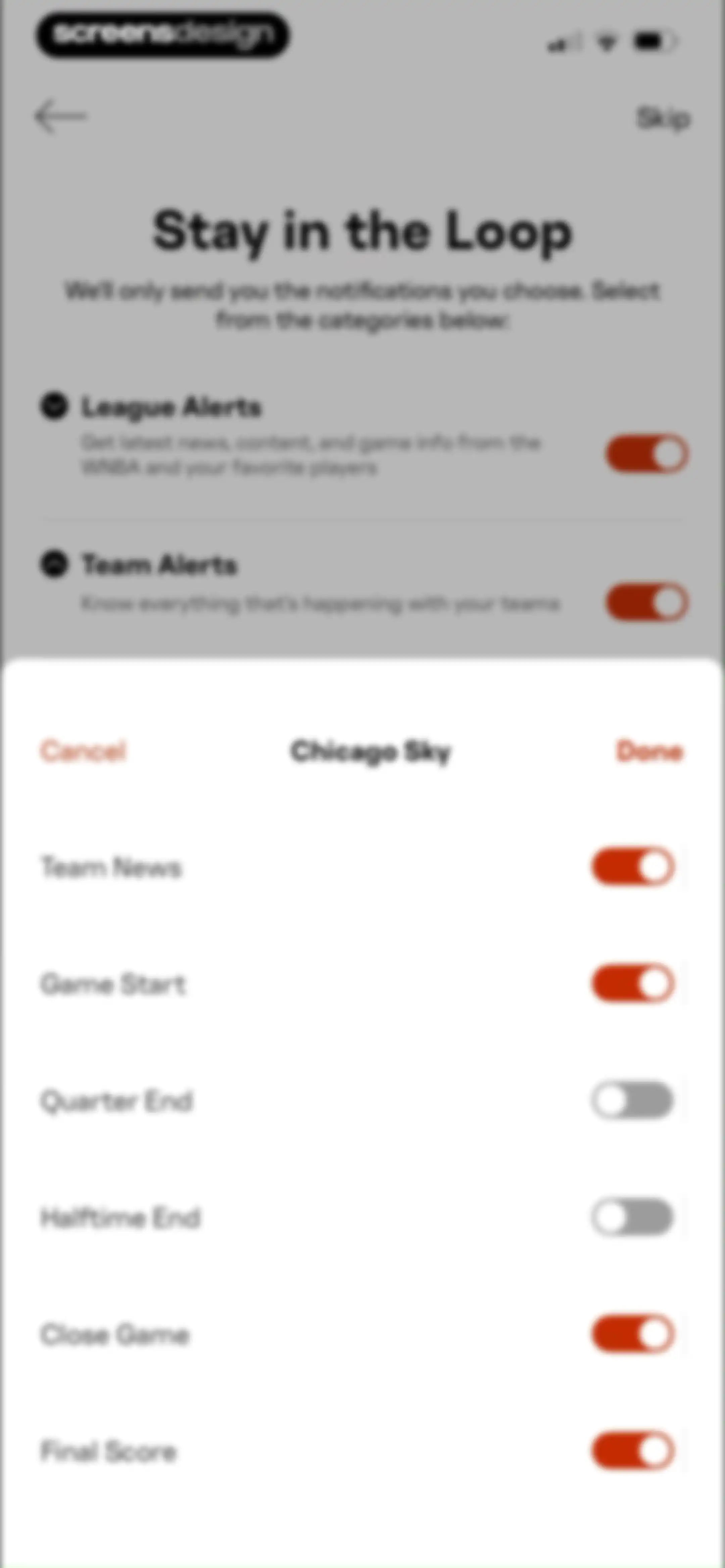 WNBA: Live Games & Scores screen 15
