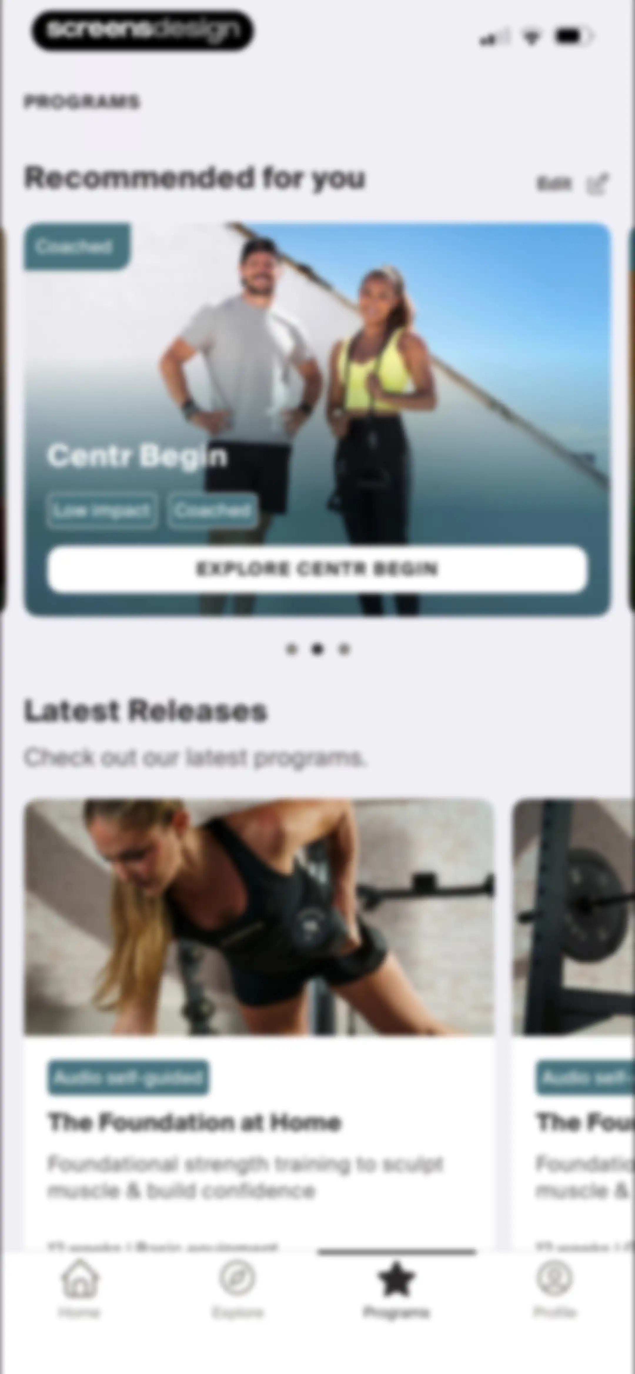 Centr: Strength & Fitness App screen 100
