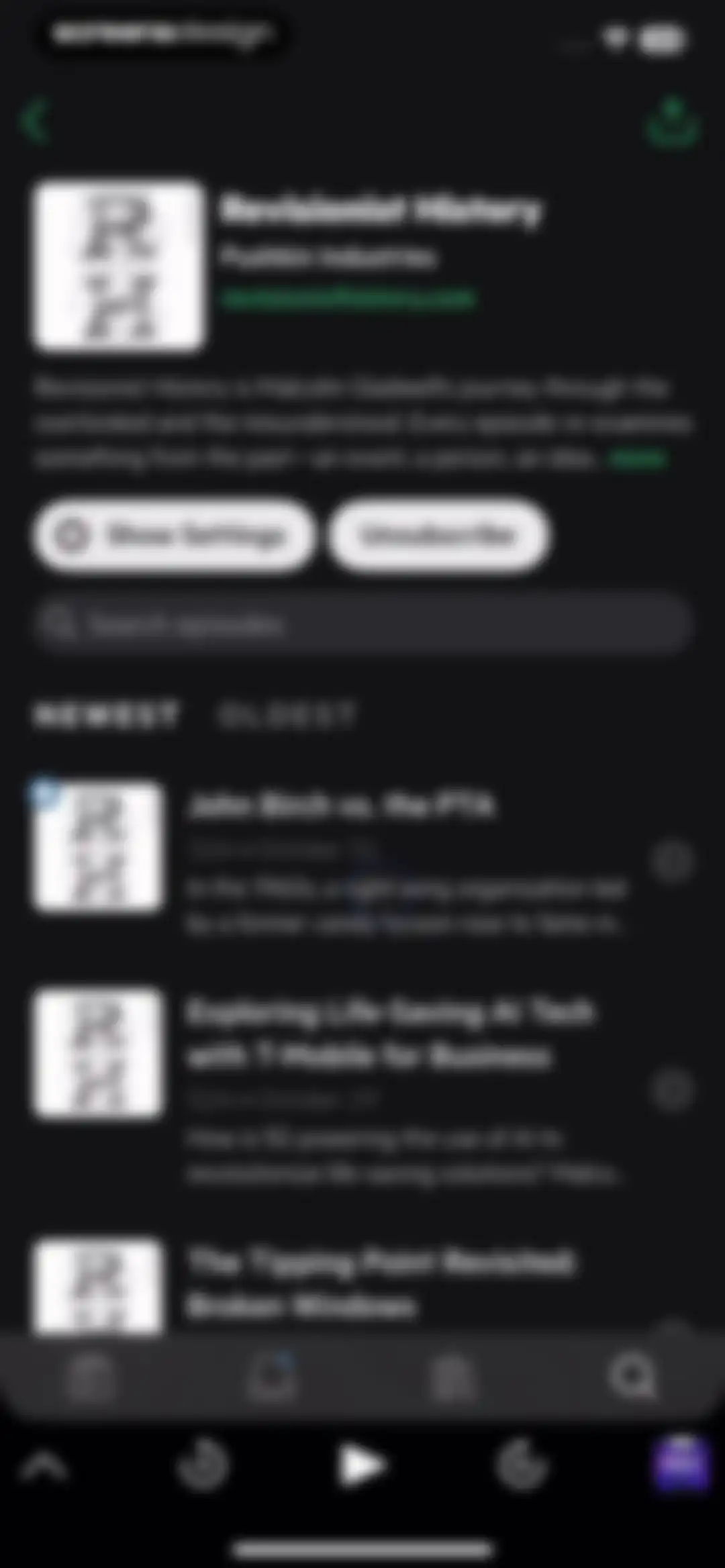 Castro: Podcast App & Player screen 53