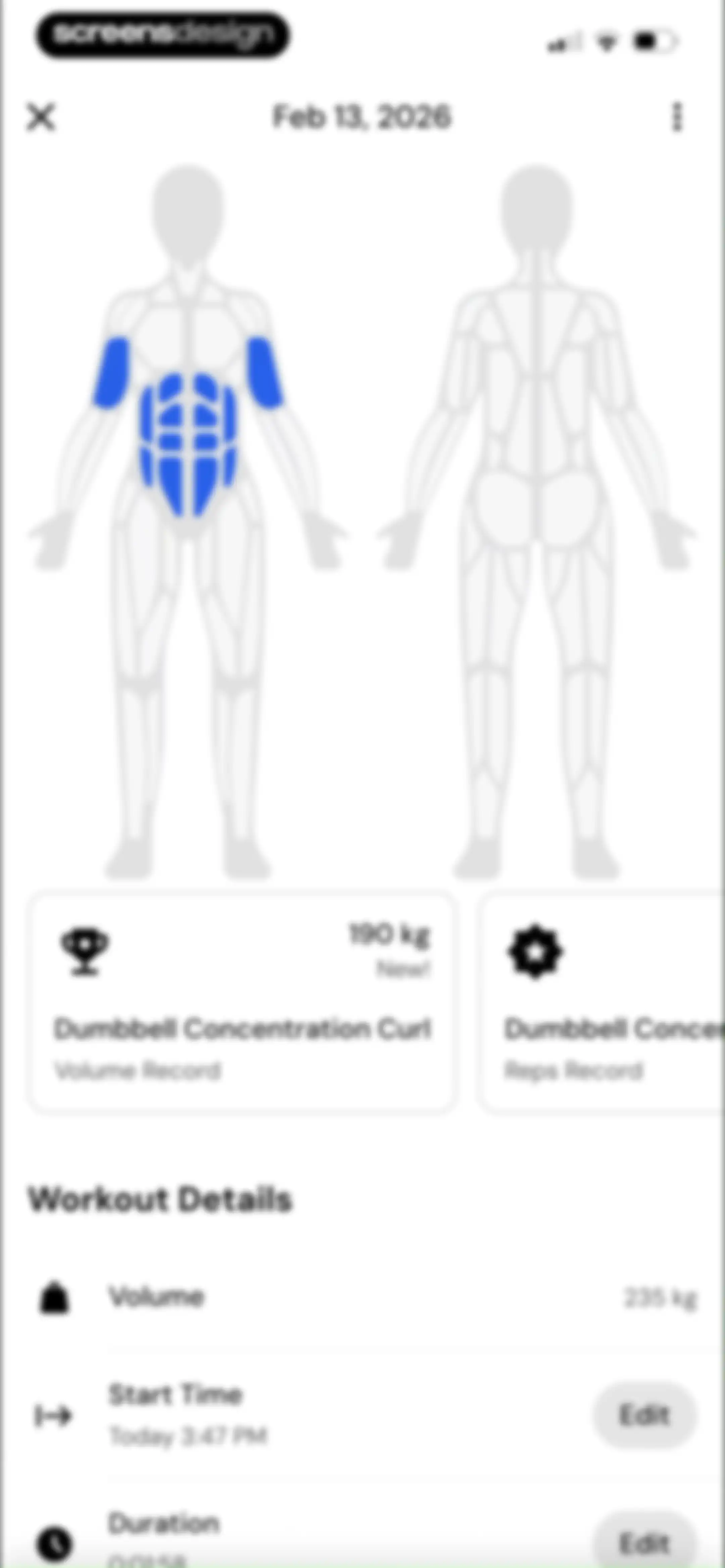 MacroFactor Workouts - Tracker screen 153