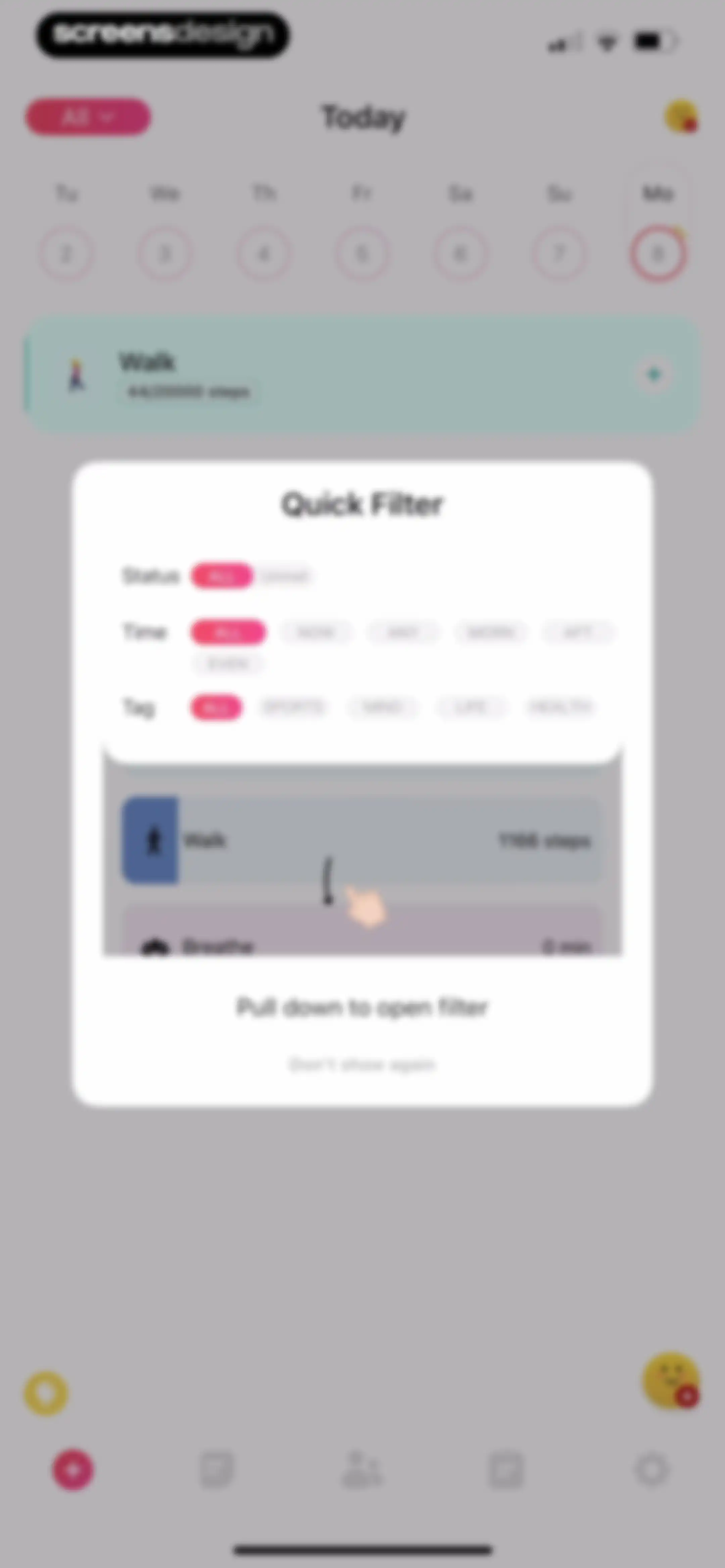 Habit Tracker screen 58