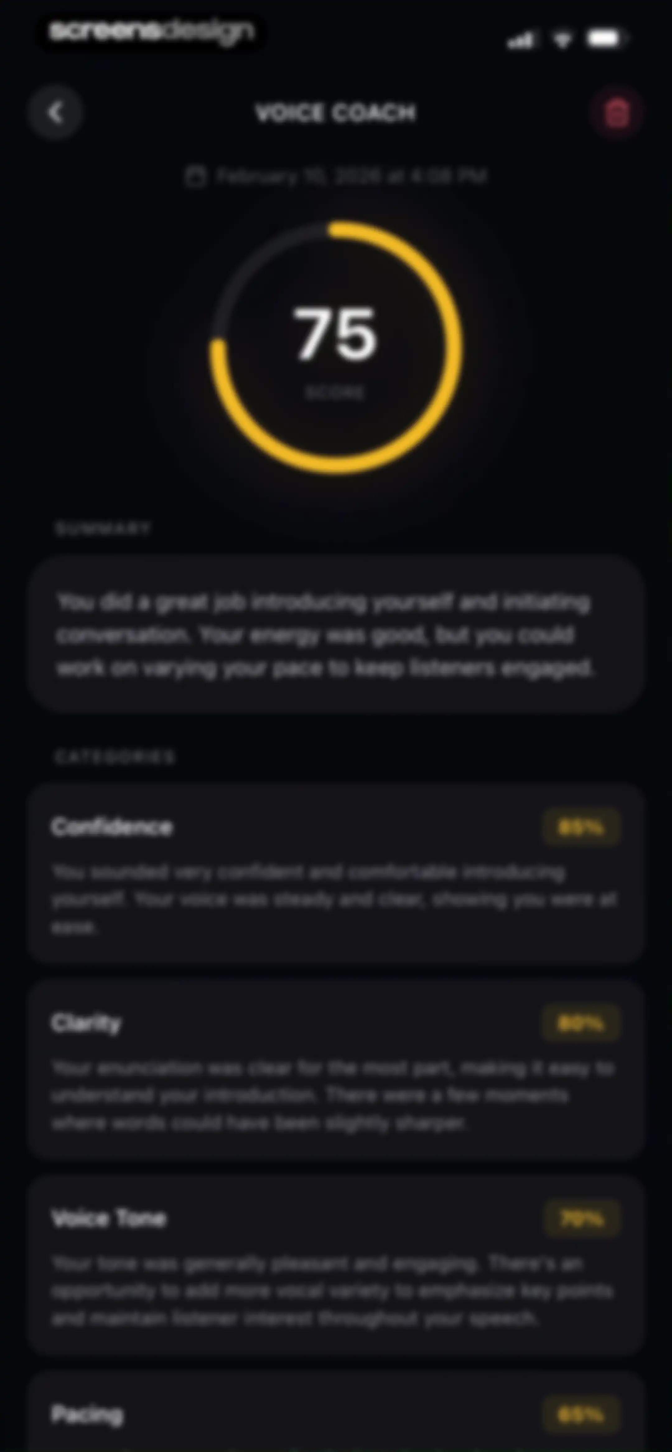 Critique AI: Habit Tracker screen 116
