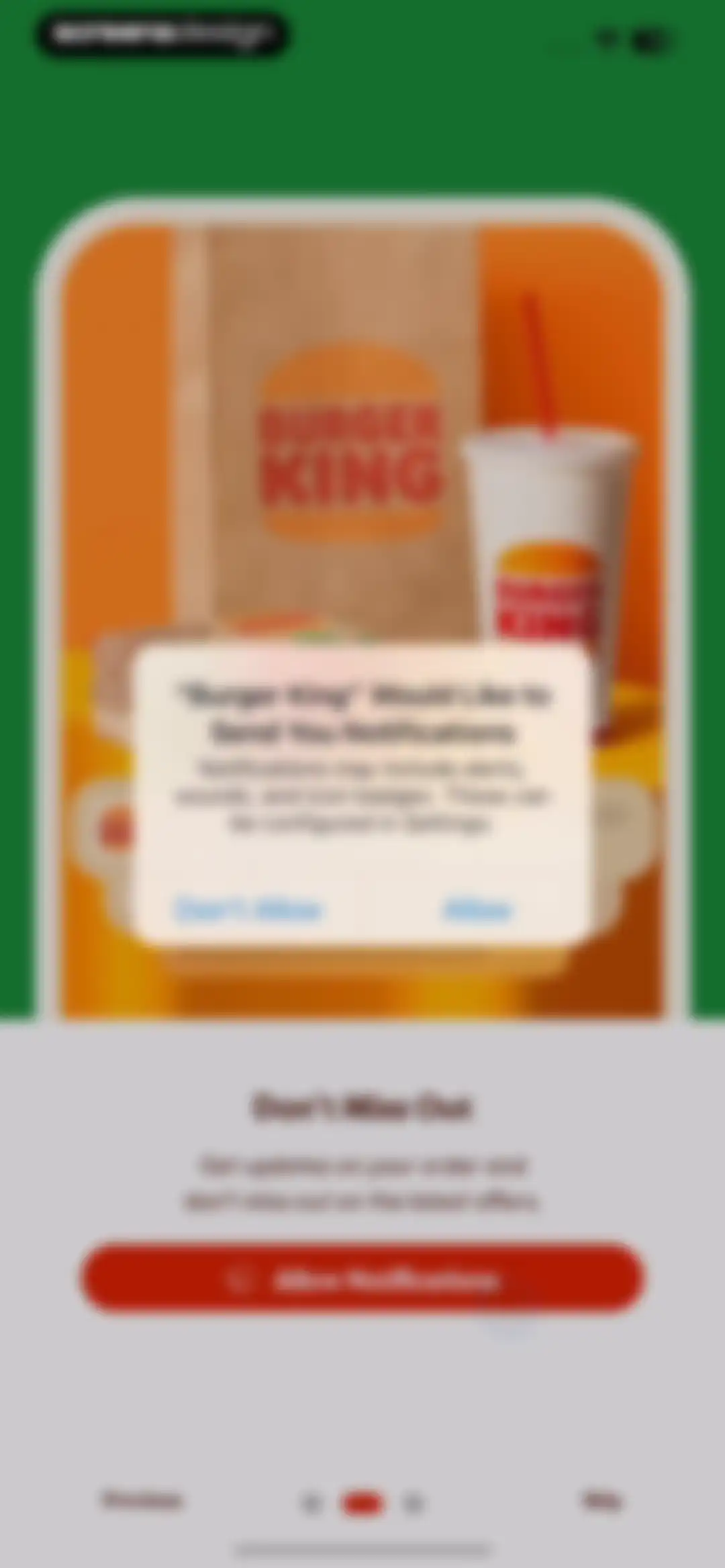 BURGER KING® App screen 4