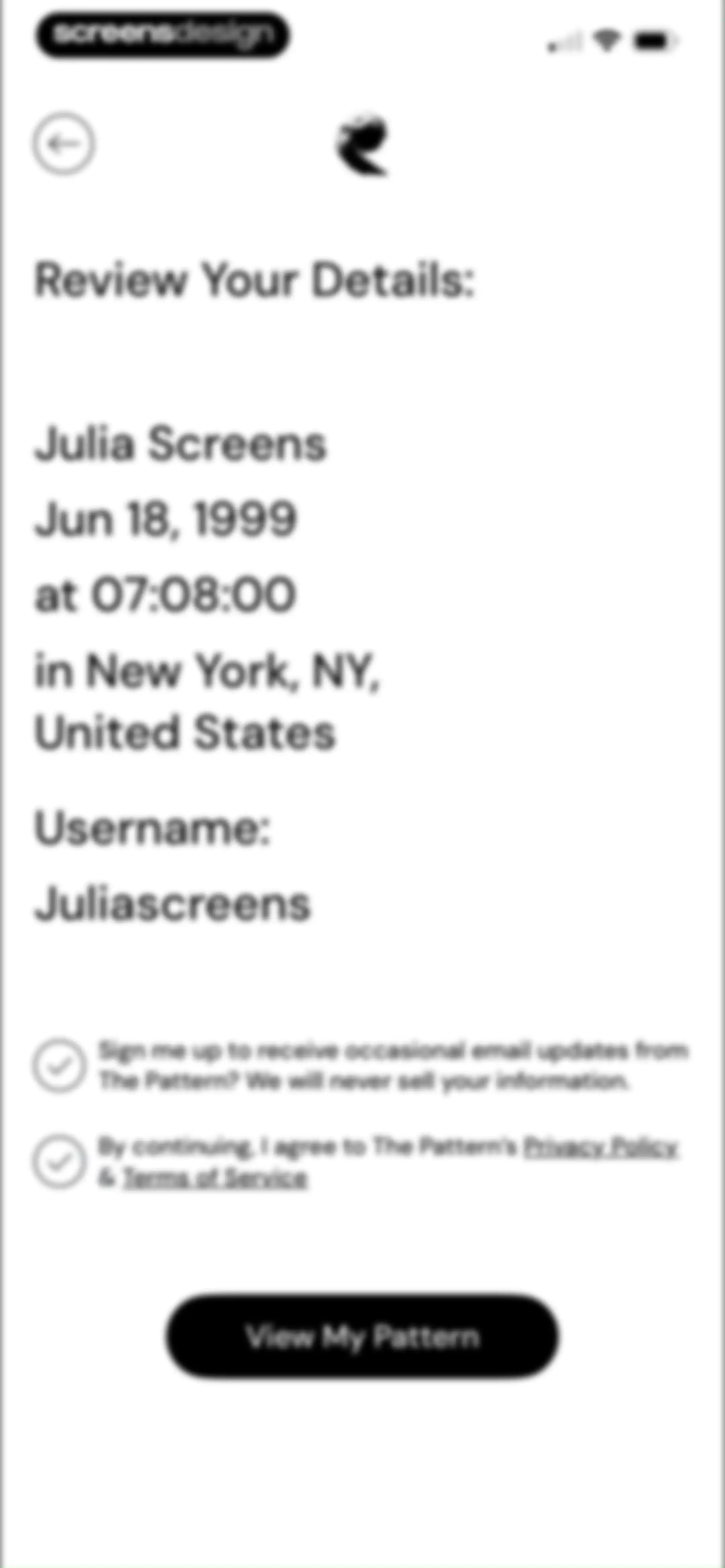 The Pattern: Astrology screen 10