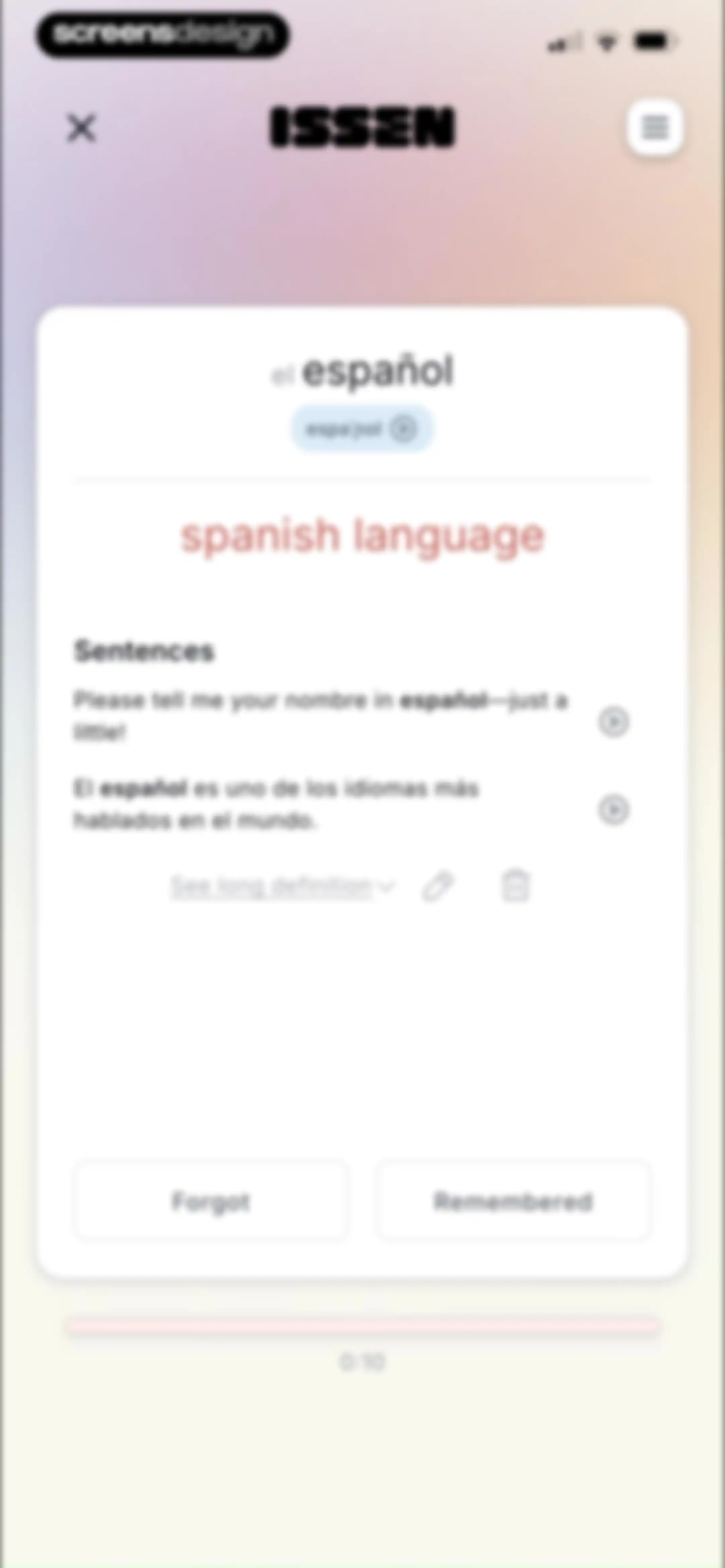 ISSEN - Voice Tutor screen 56